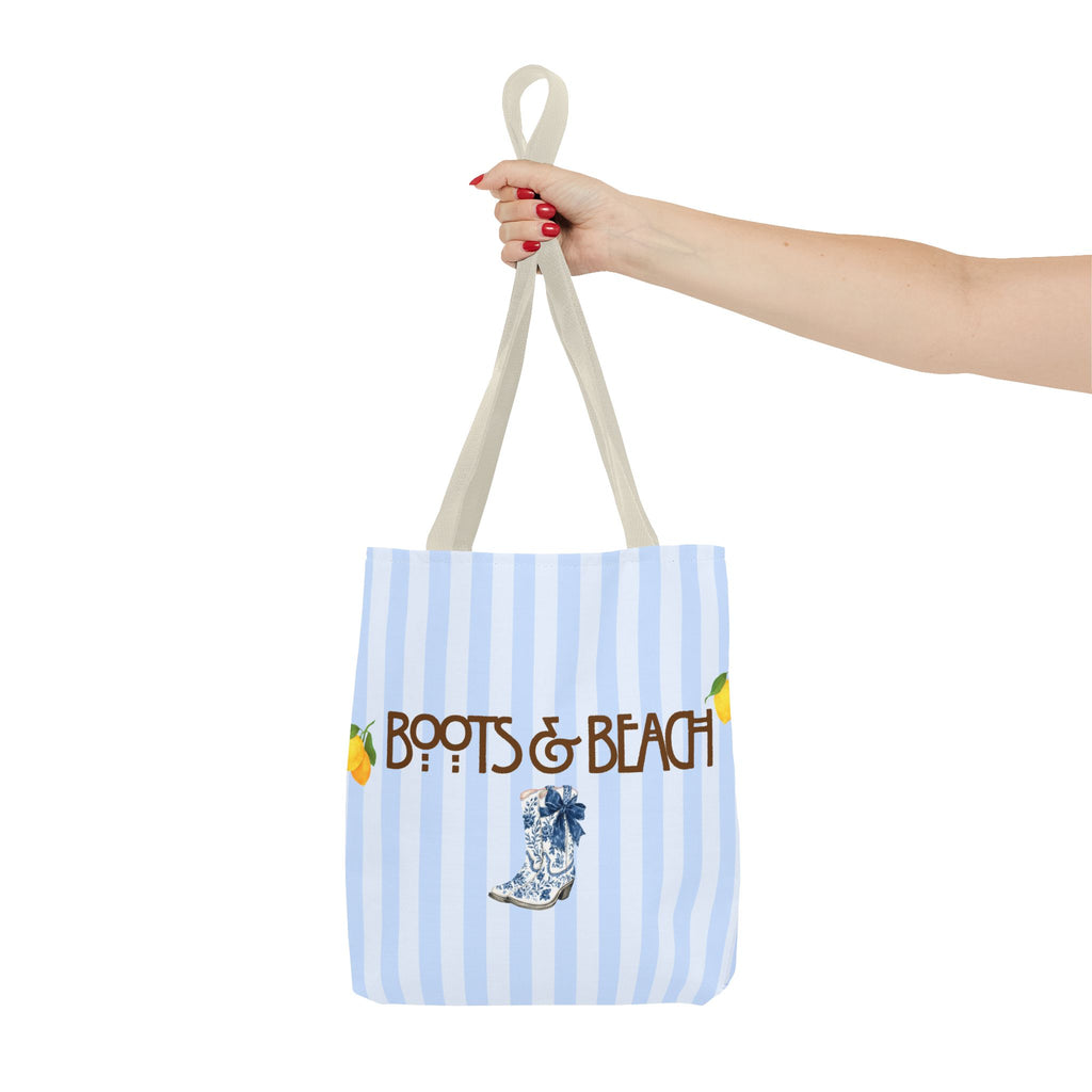 Boots & Beach Tote Bag