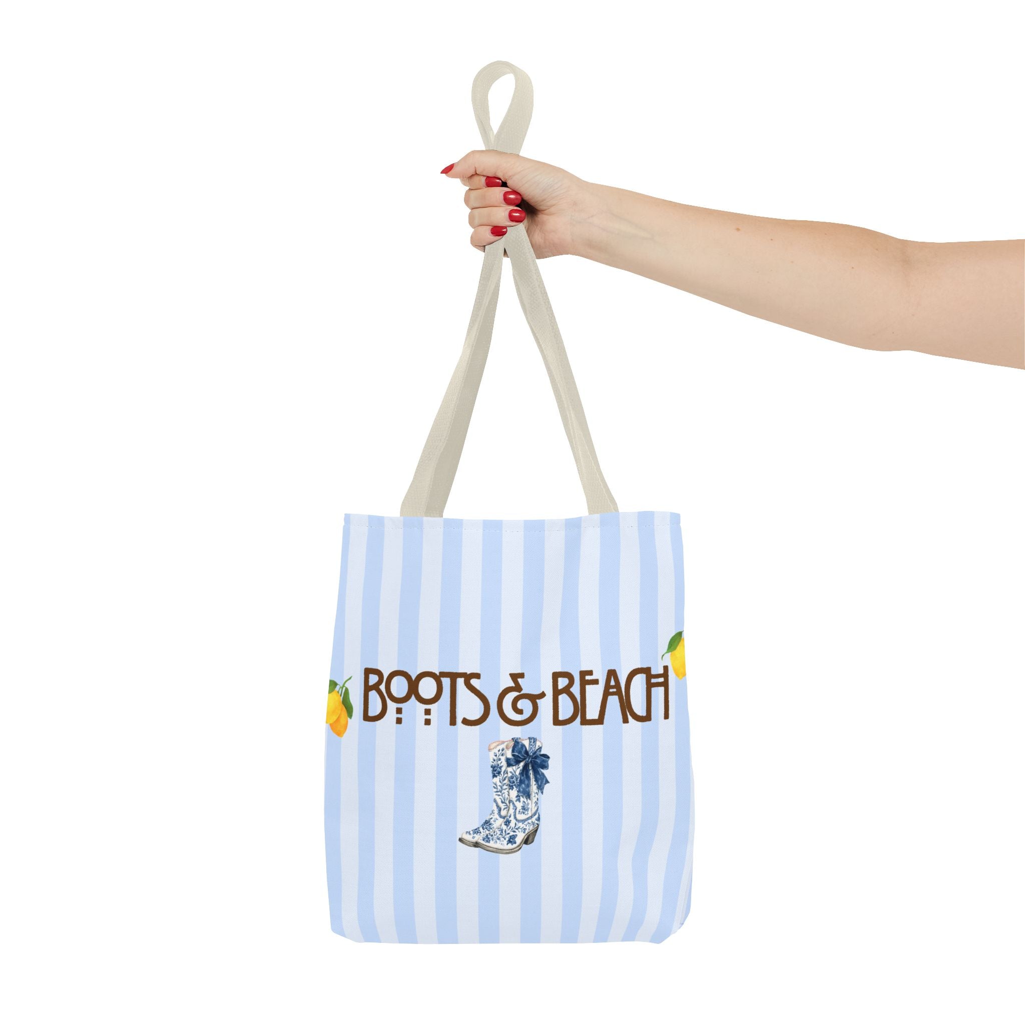 Boots & Beach Tote Bag