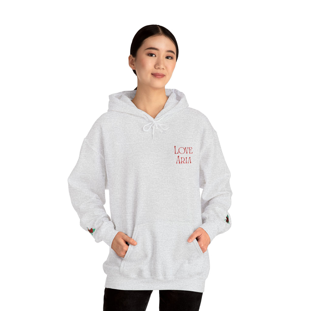 Embroidered Love Aria Rose Hoodie