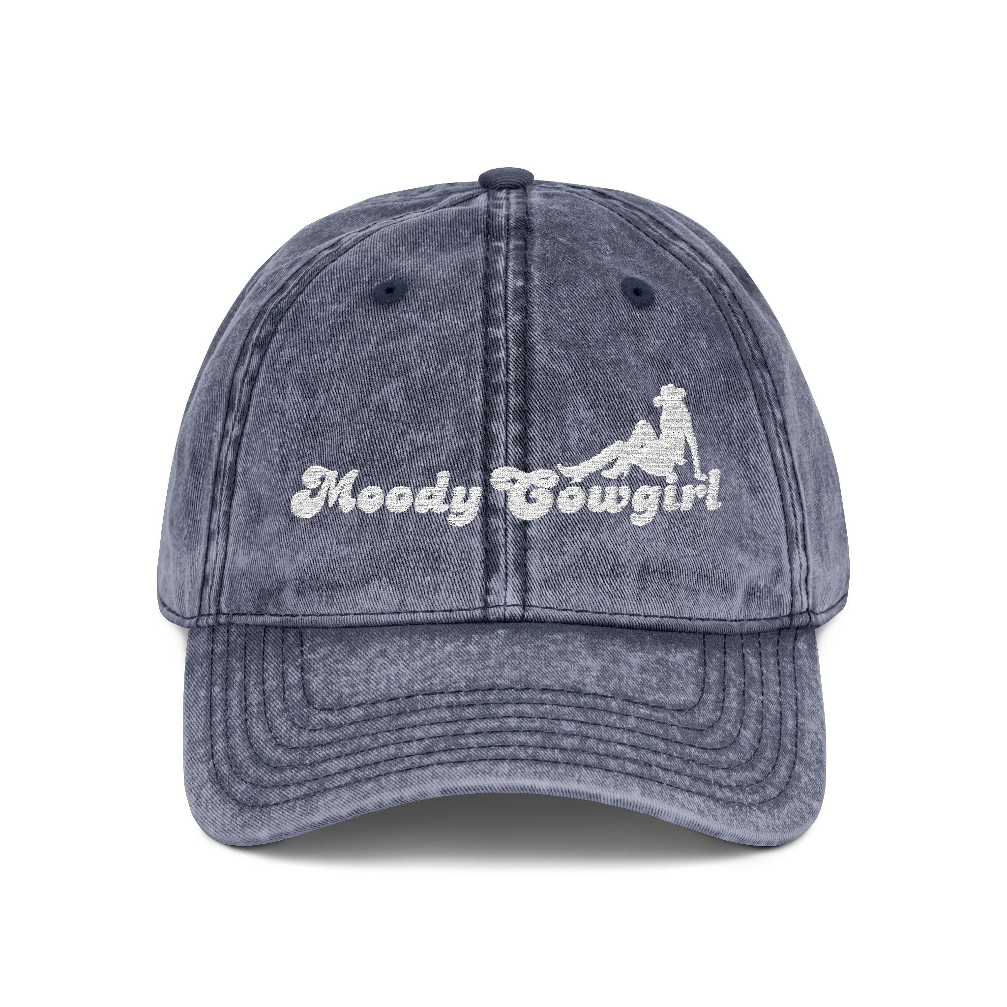 Embroidered Moody Cowgirl Vintage Cap