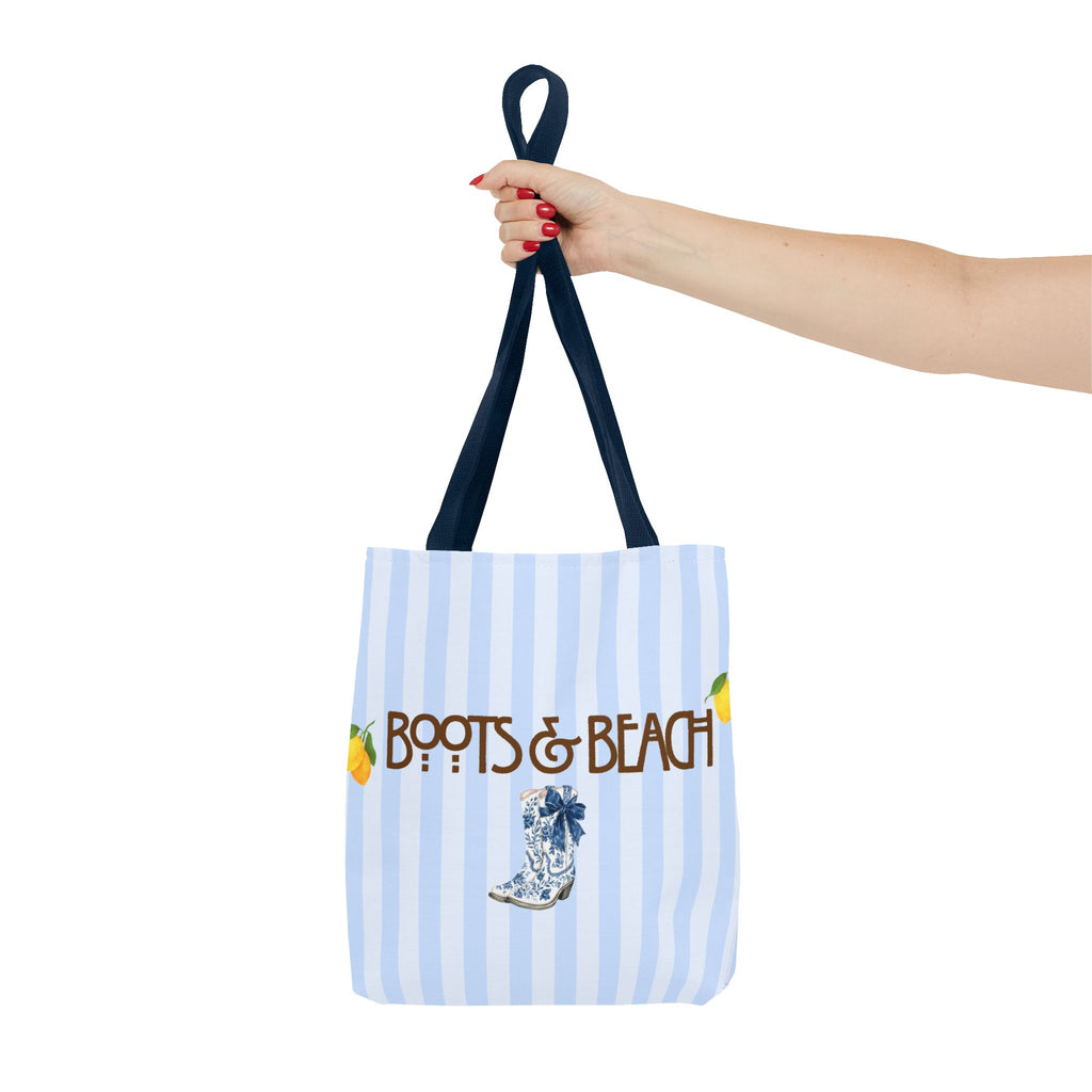 Boots & Beach Tote Bag