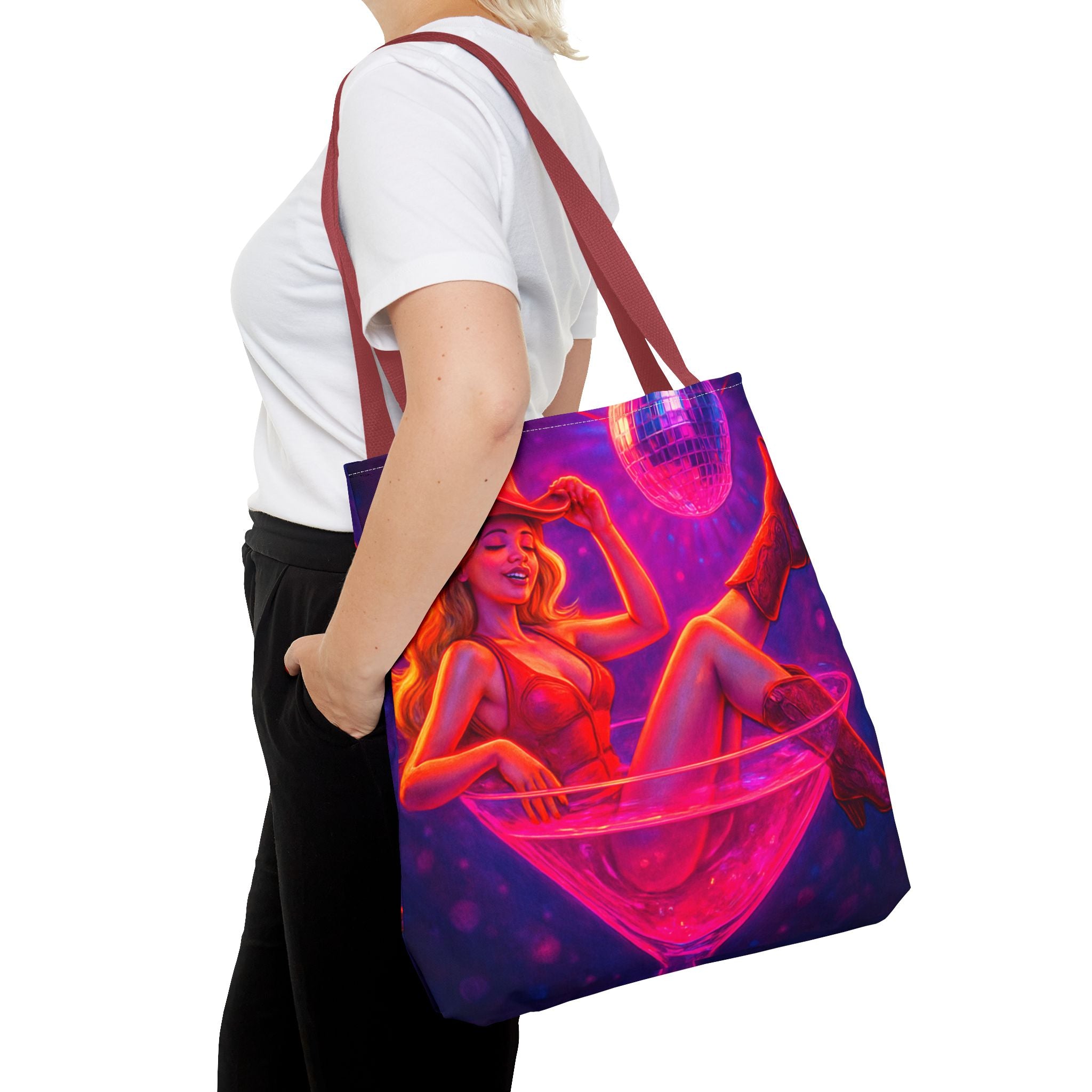 Disco Cowgirl Tote Bag