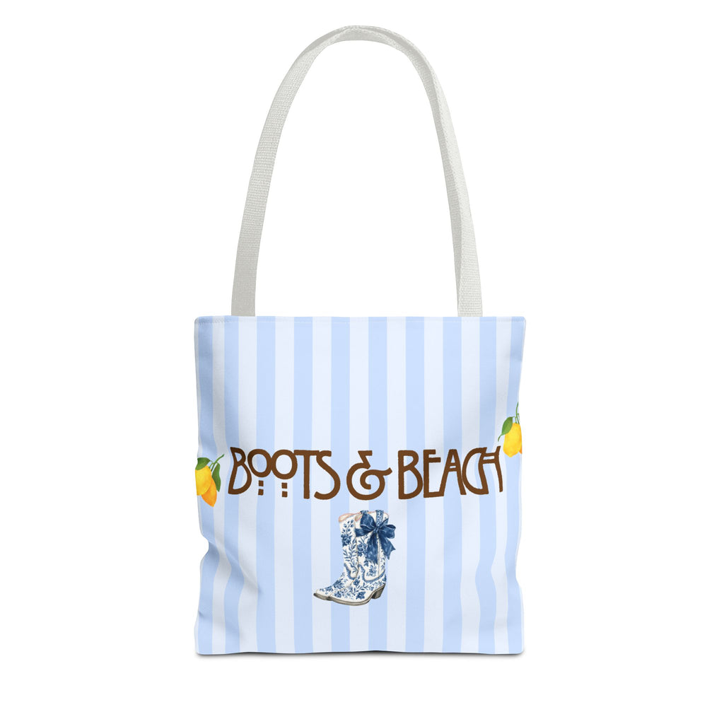Boots & Beach Tote Bag