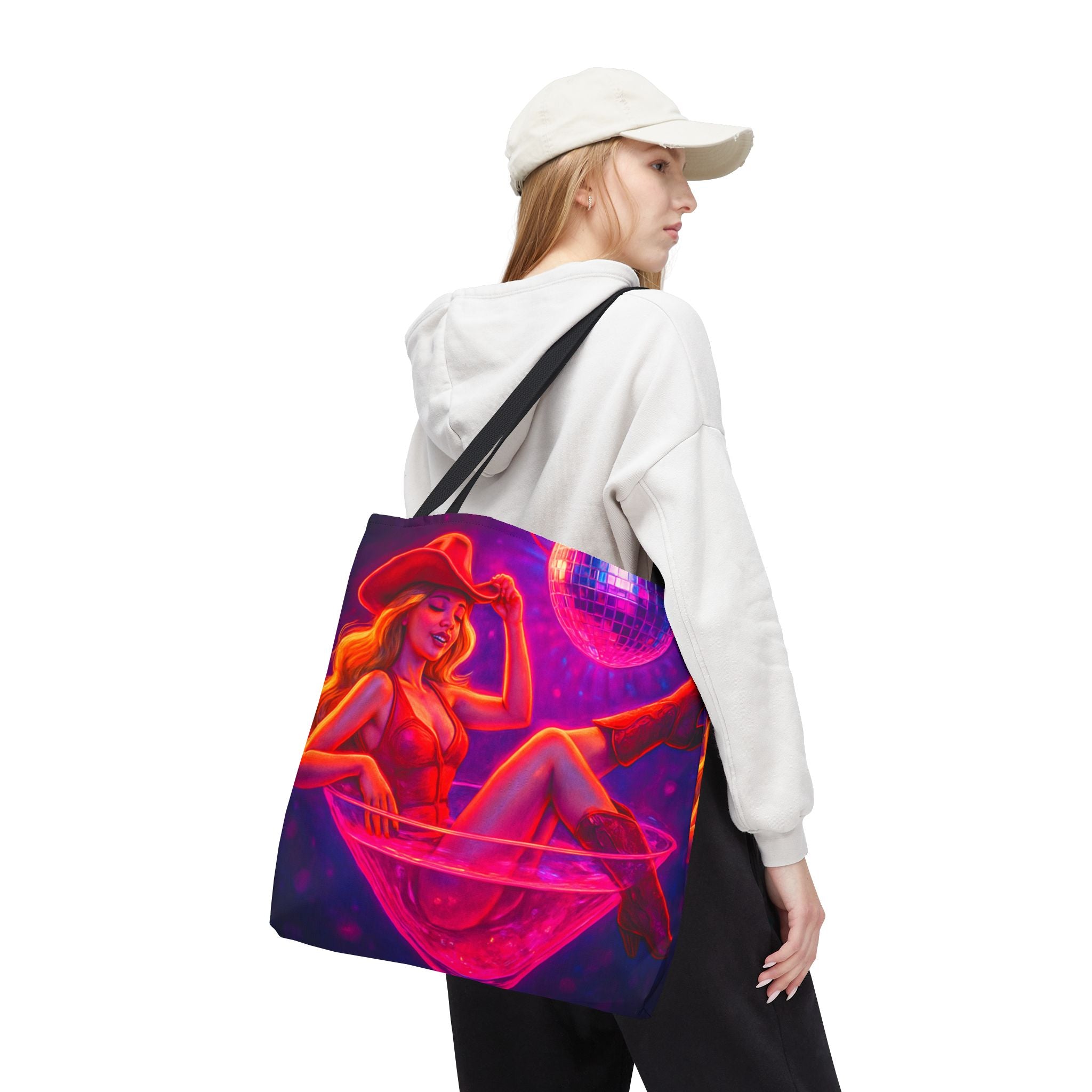 Disco Cowgirl Tote Bag