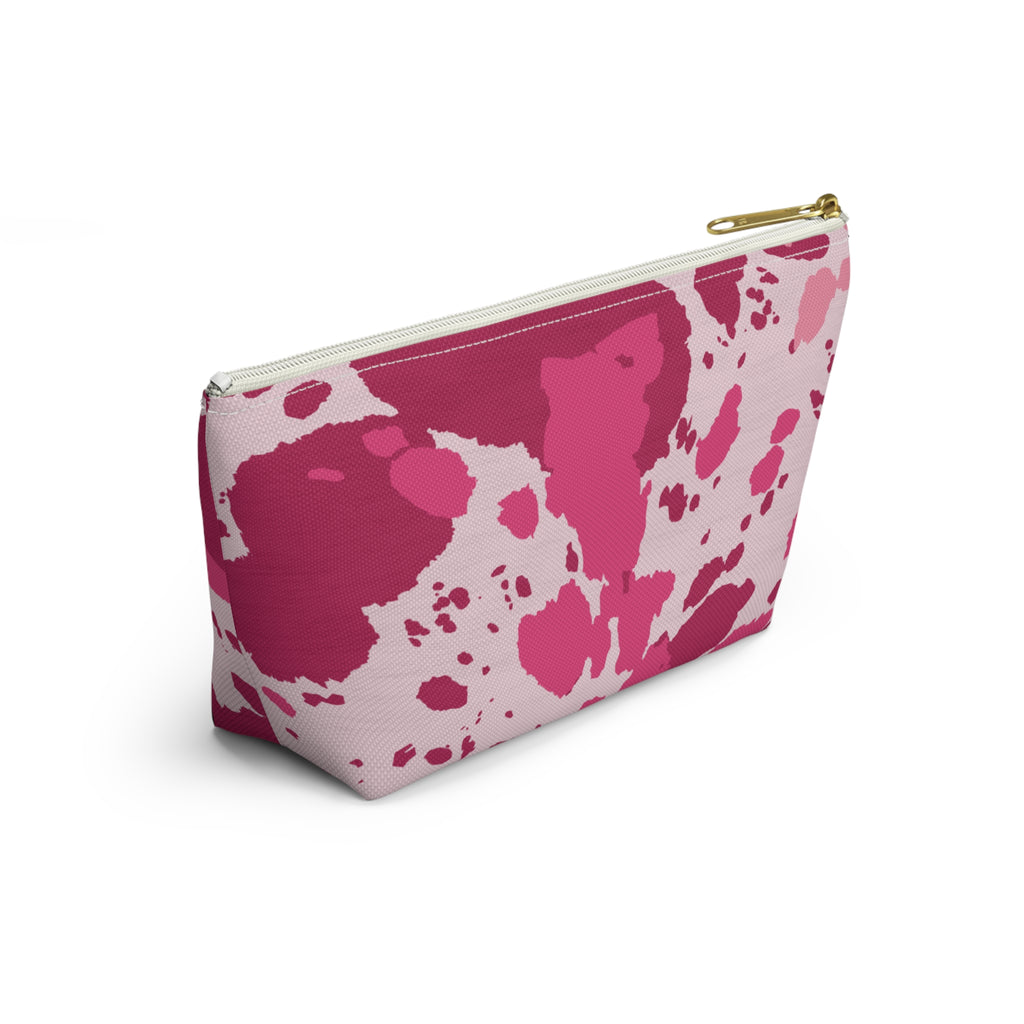 Pink Cowhide Accessory Pouch
