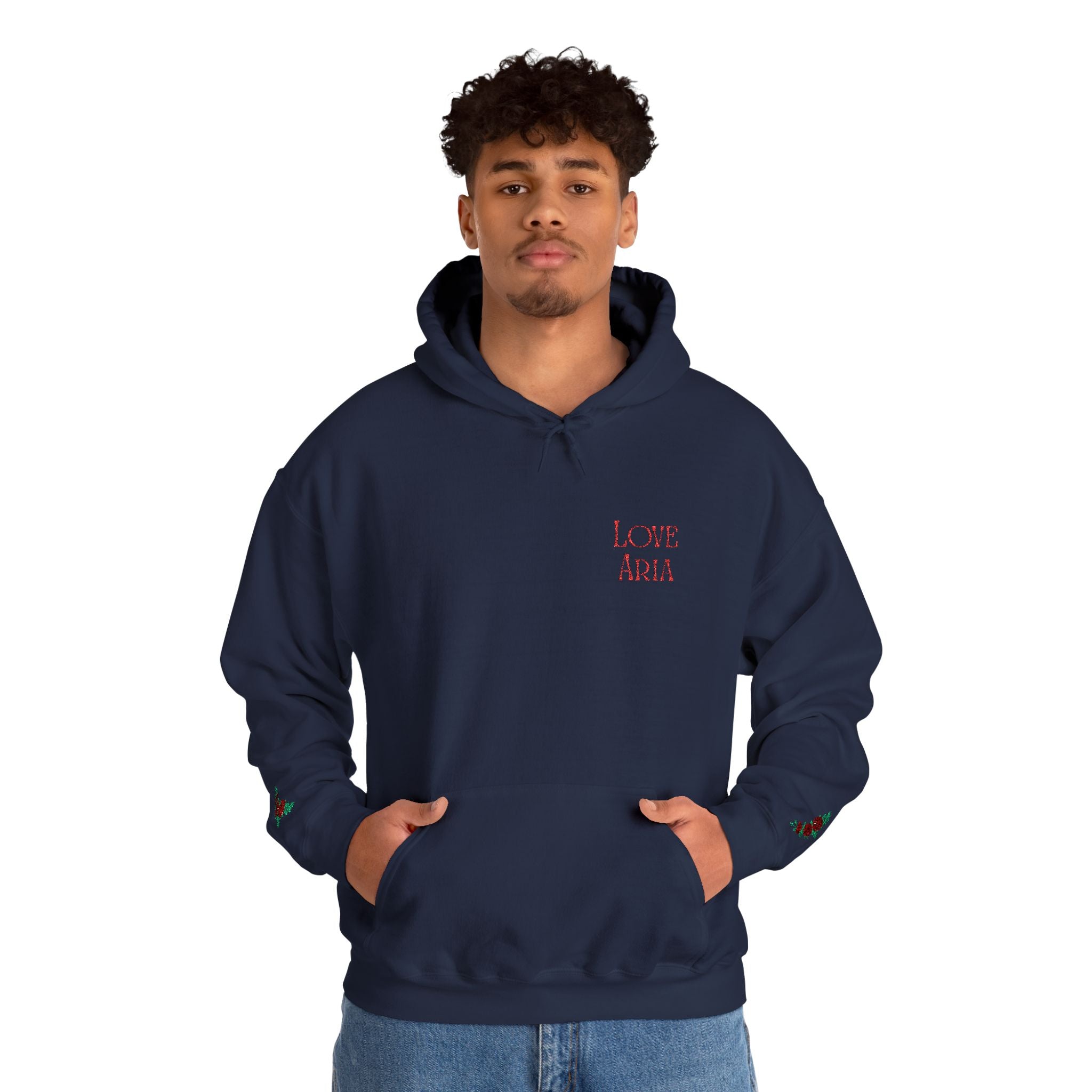 Embroidered Love Aria Rose Hoodie