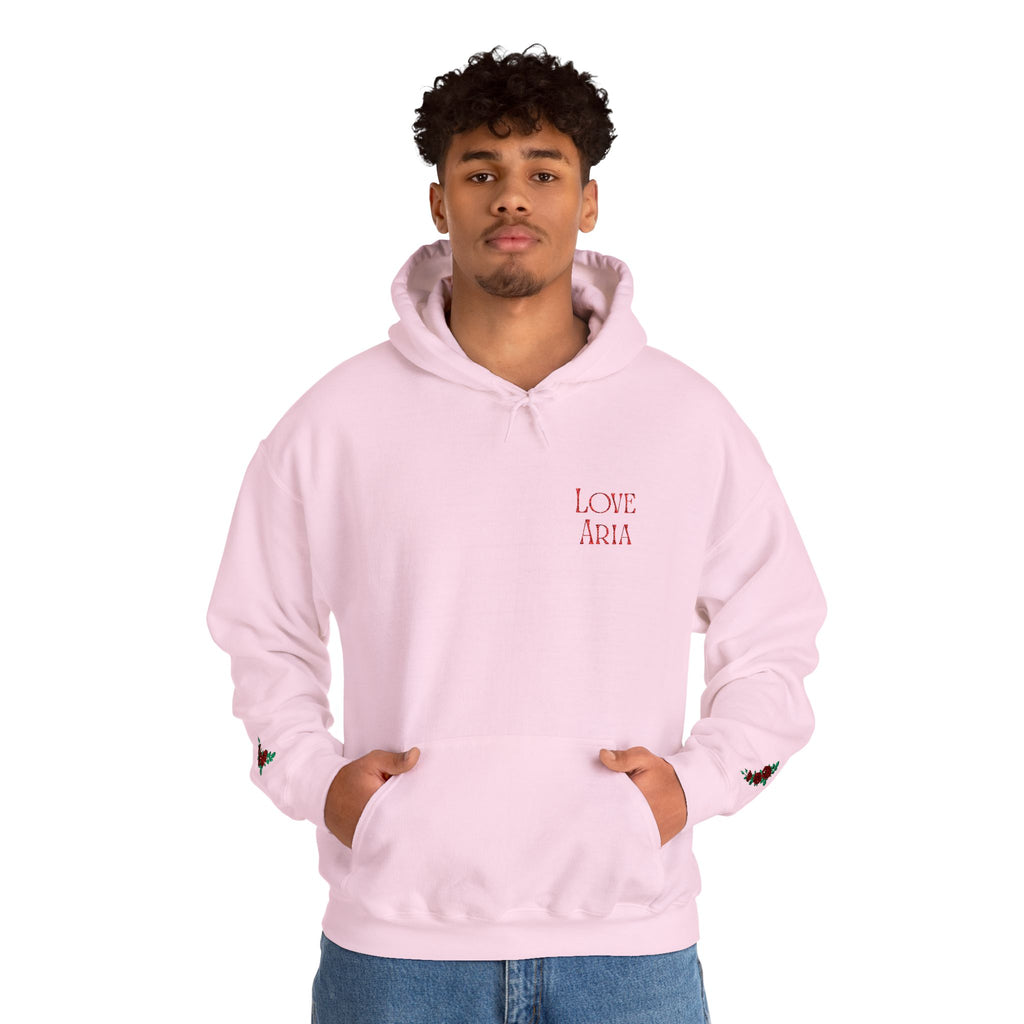 Embroidered Love Aria Rose Hoodie