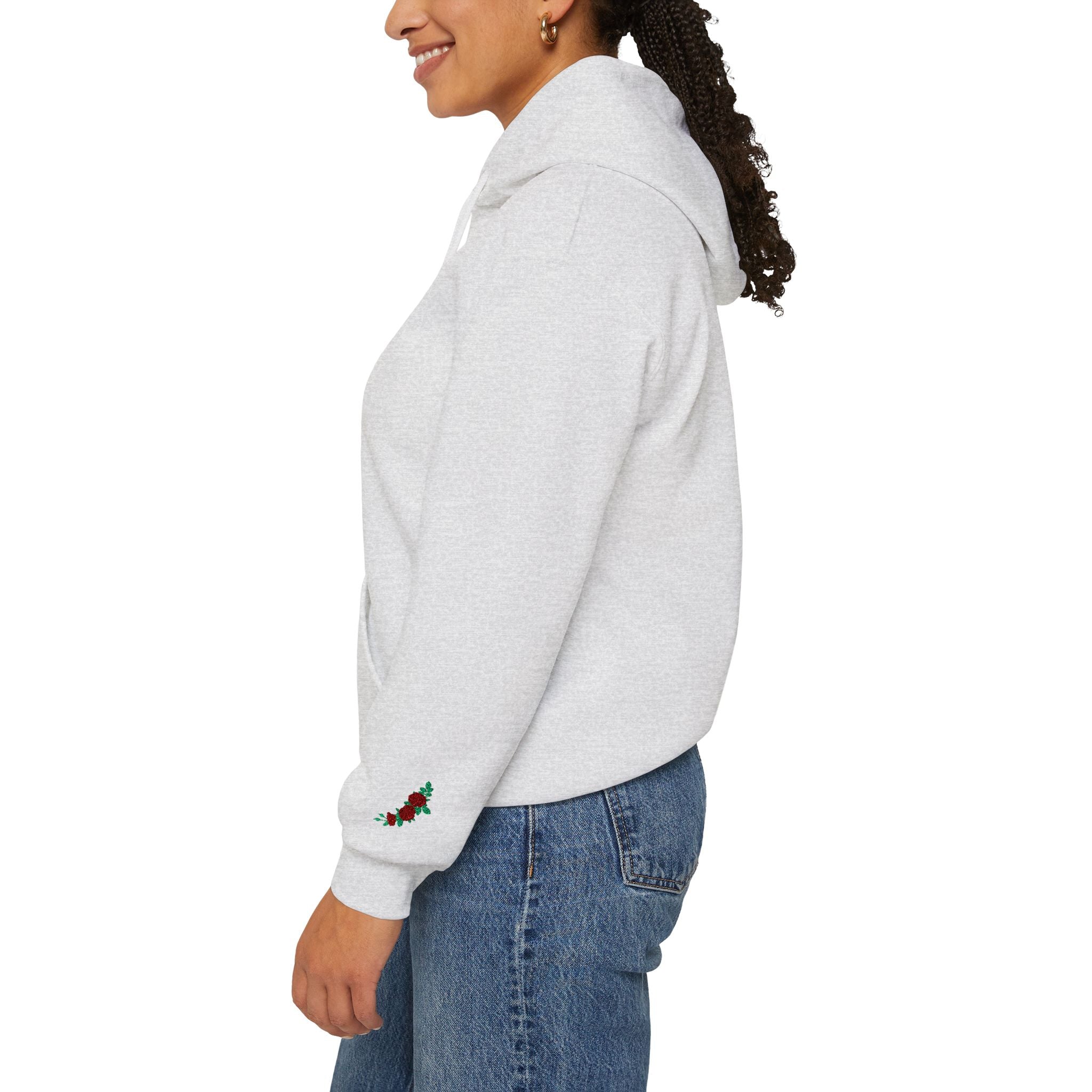 Embroidered Love Aria Rose Hoodie