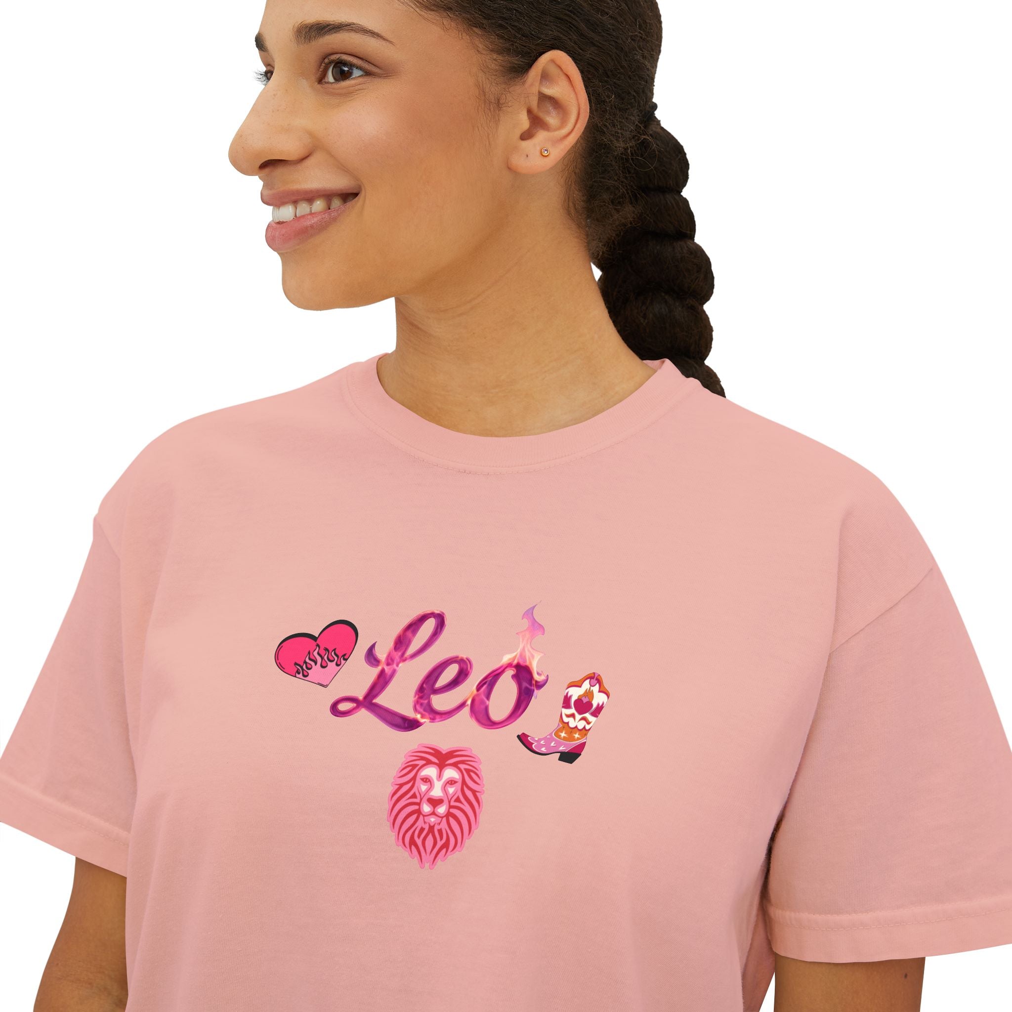 Leo Zodiac Boxy Tee
