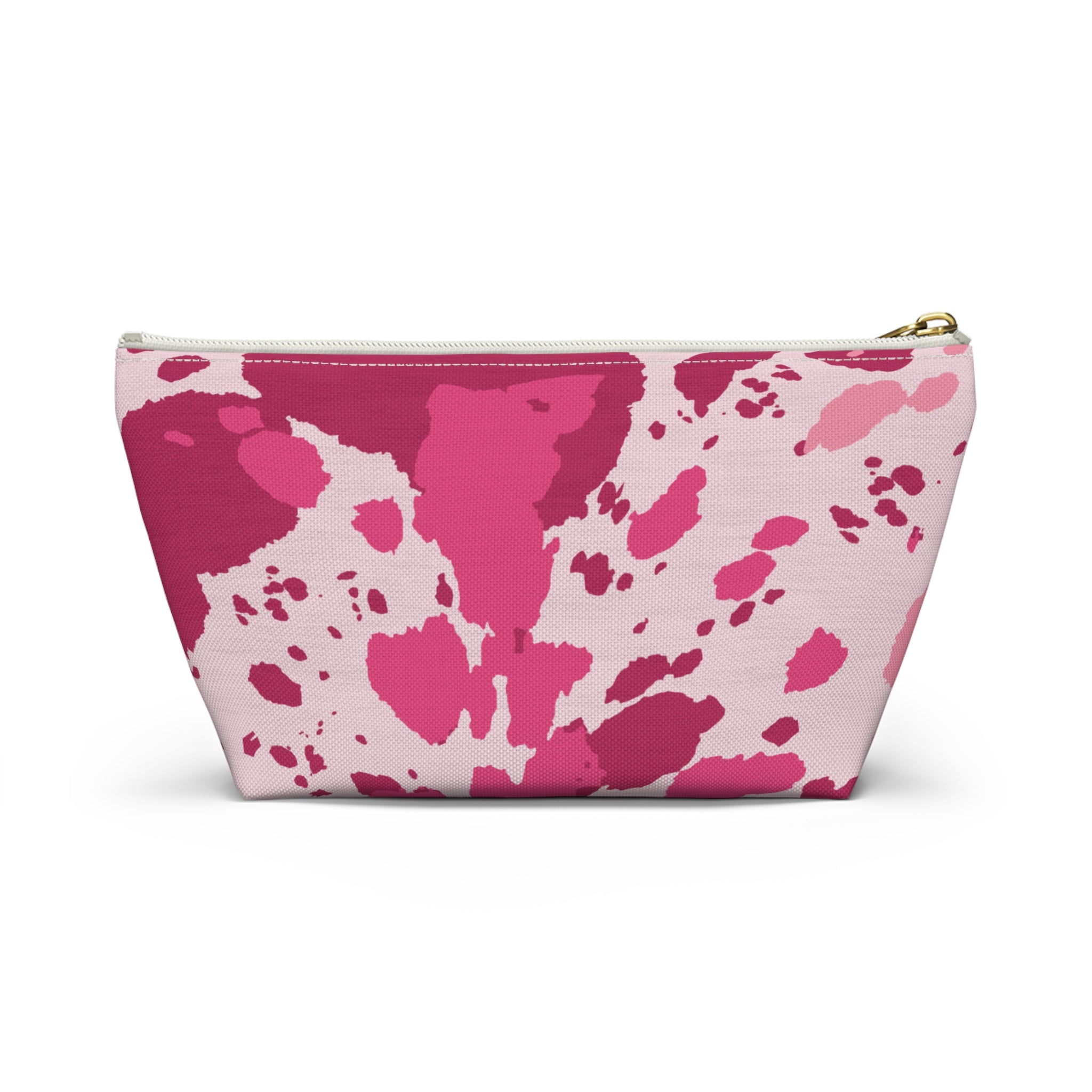 Pink Cowhide Accessory Pouch