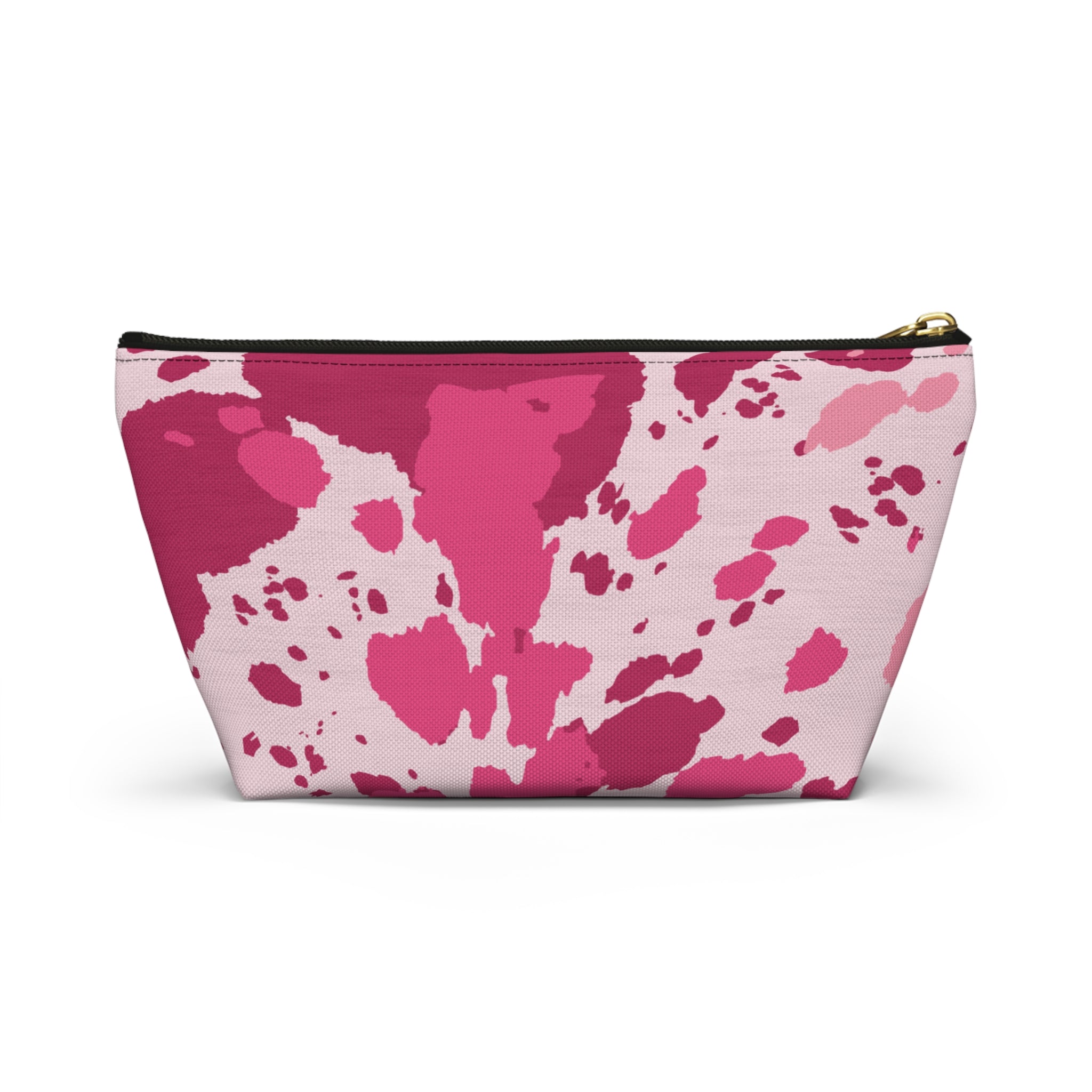 Pink Cowhide Accessory Pouch