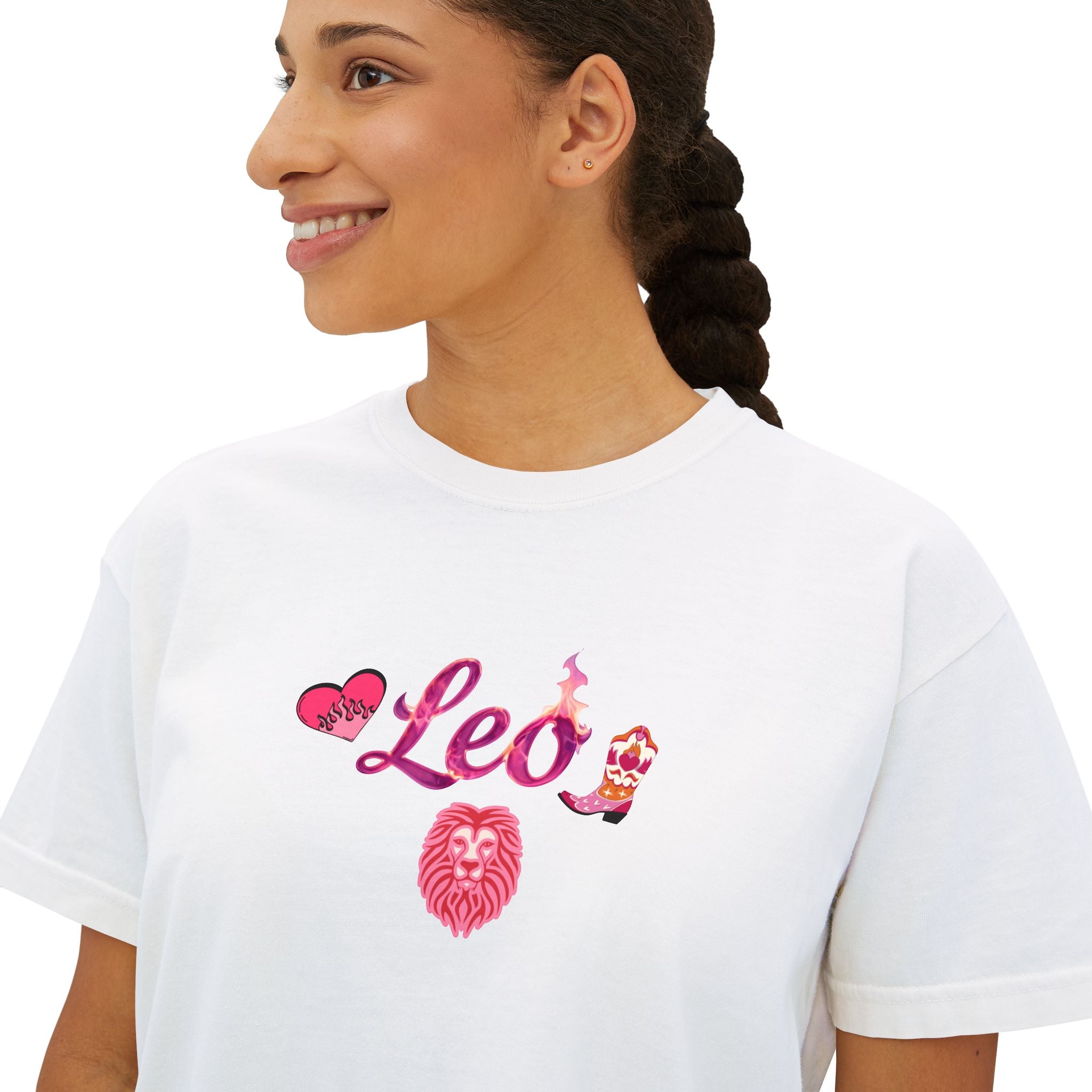 Leo Zodiac Boxy Tee