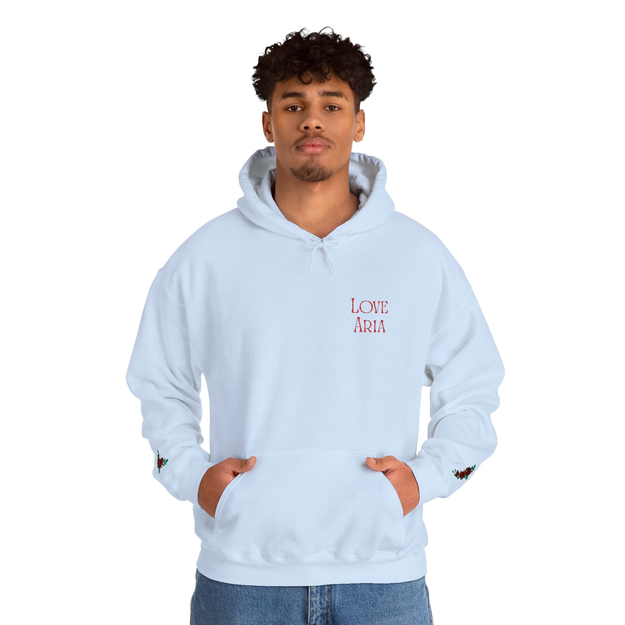 Embroidered Love Aria Rose Hoodie