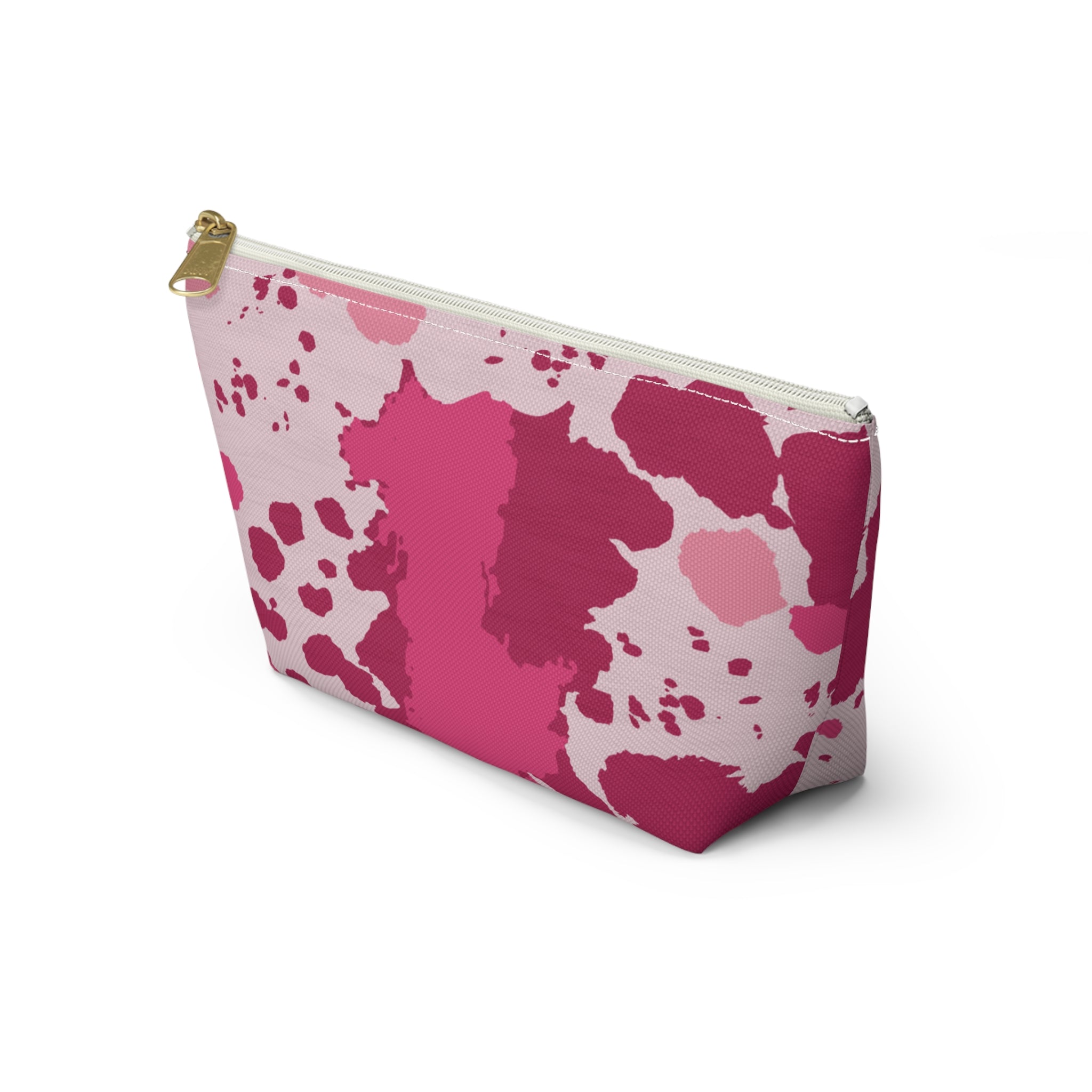 Pink Cowhide Accessory Pouch
