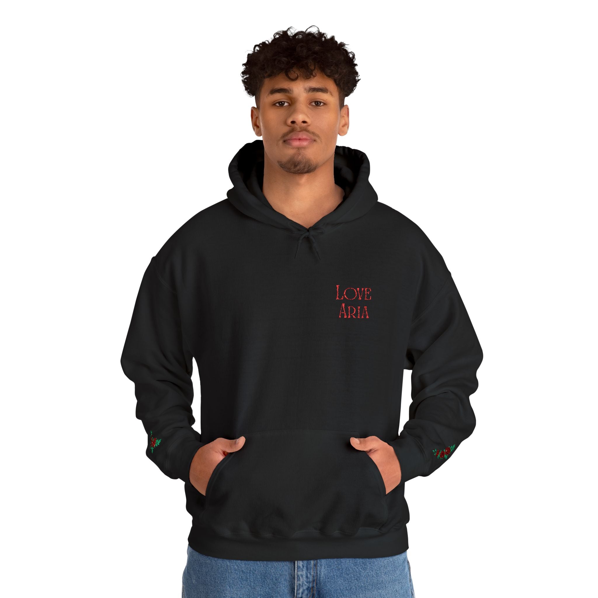 Embroidered Love Aria Rose Hoodie