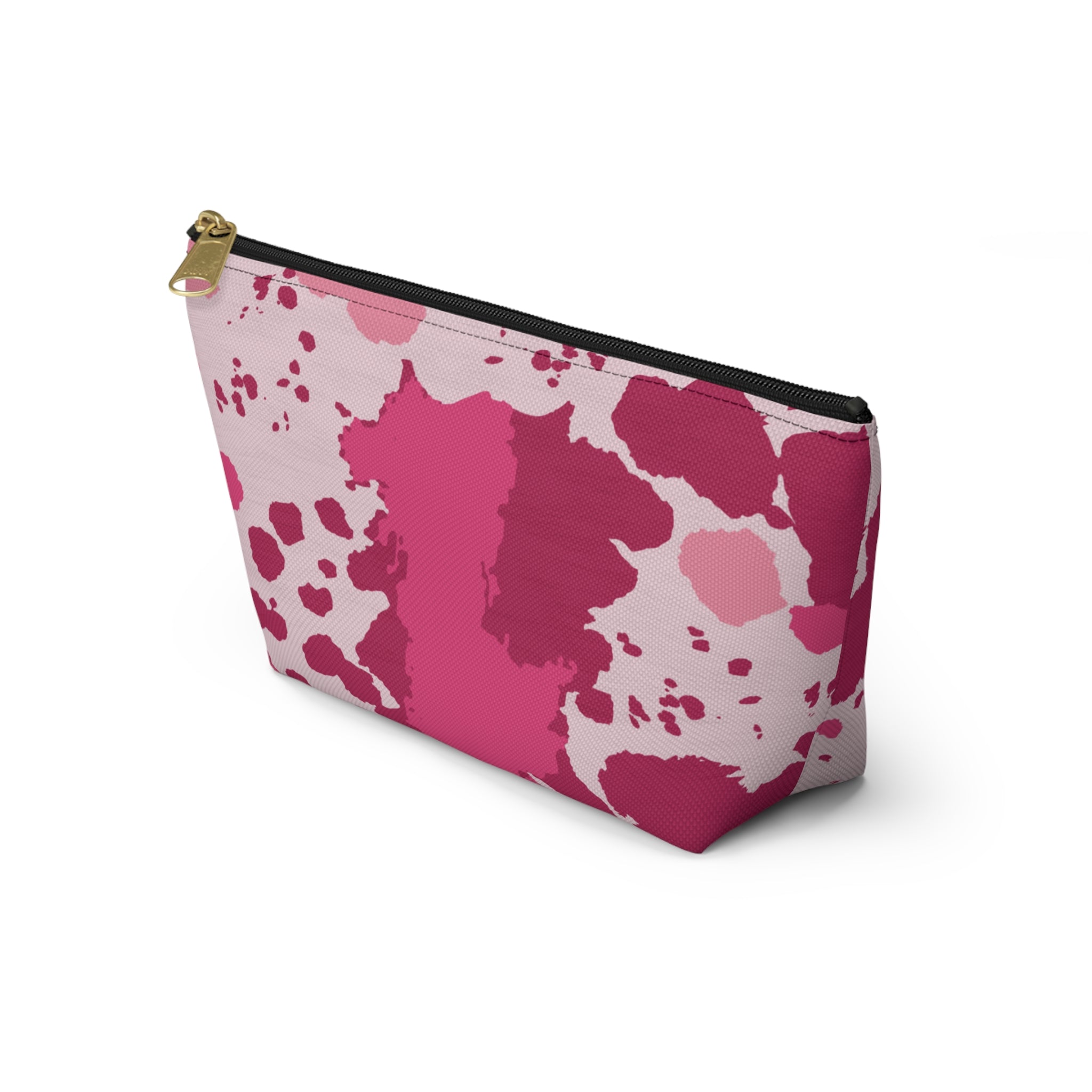 Pink Cowhide Accessory Pouch