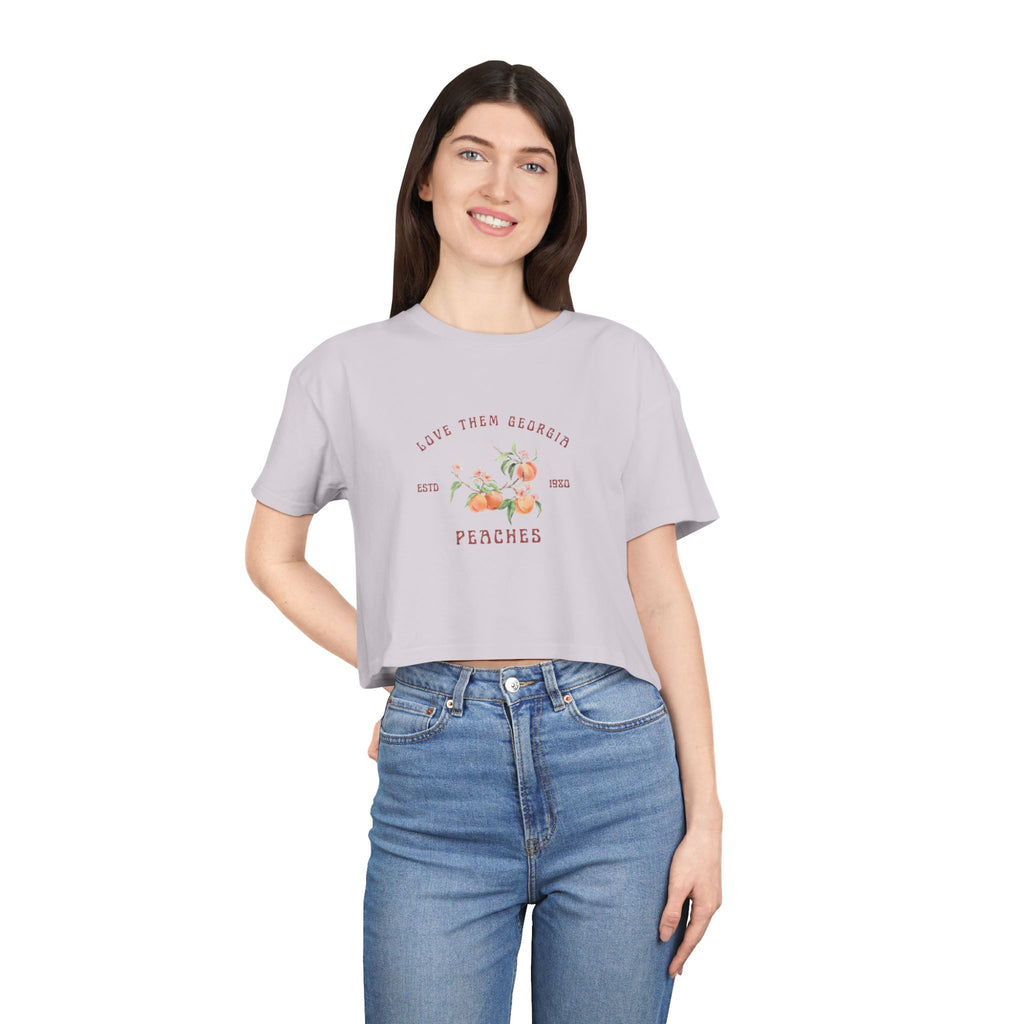 Georgia Peaches Cropped Tee