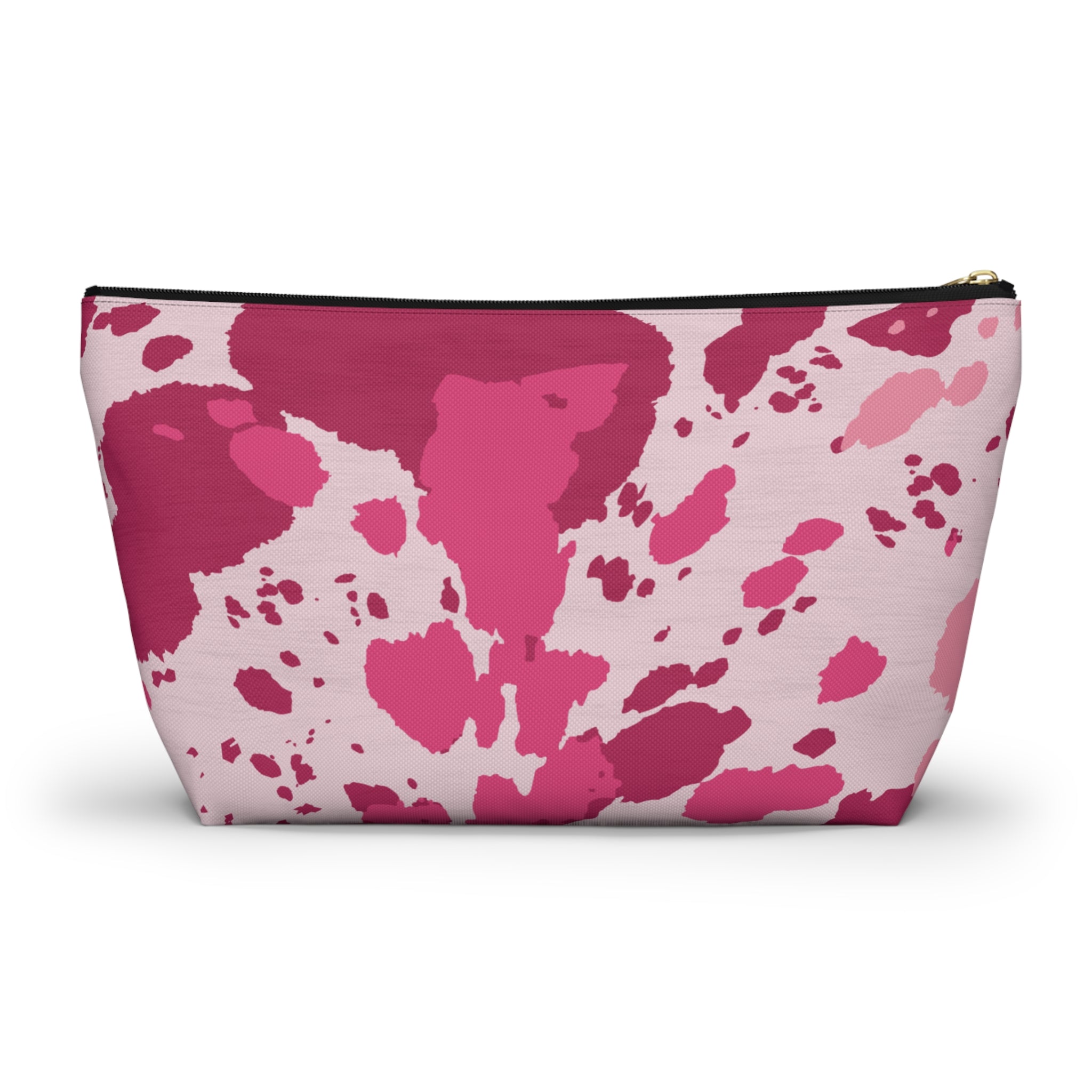 Pink Cowhide Accessory Pouch