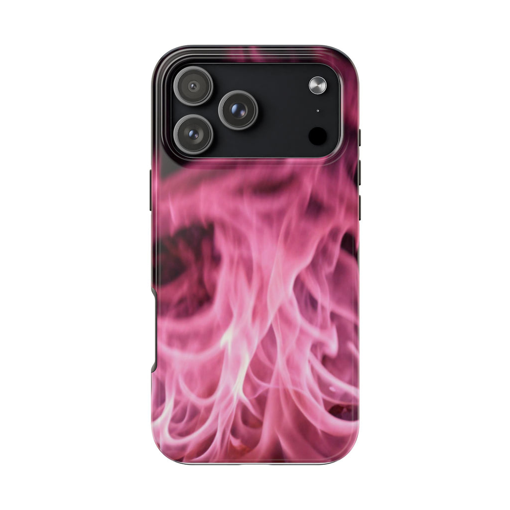 Pink Flame Tough Phone Case