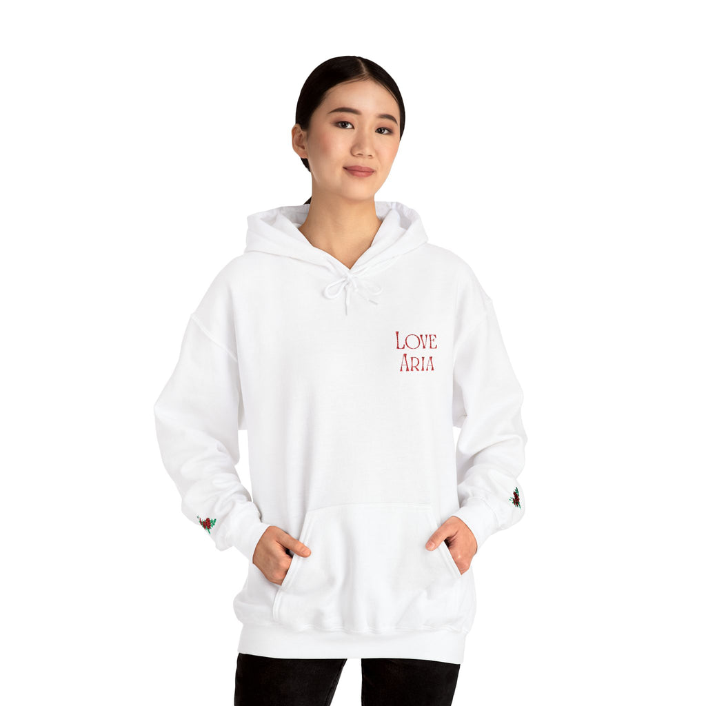 Embroidered Love Aria Rose Hoodie