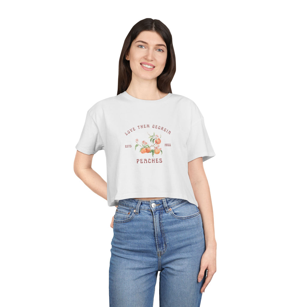 Georgia Peaches Cropped Tee