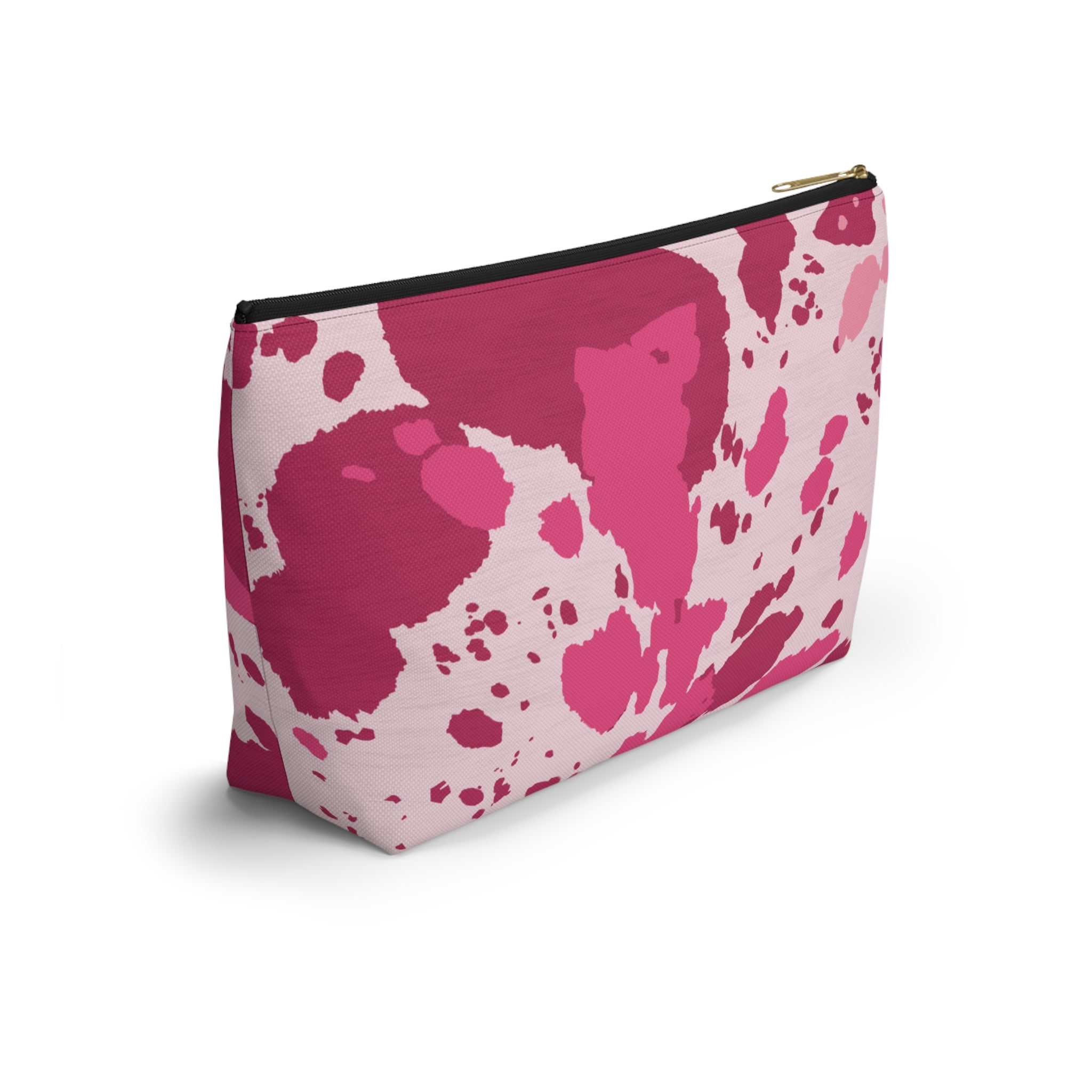 Pink Cowhide Accessory Pouch