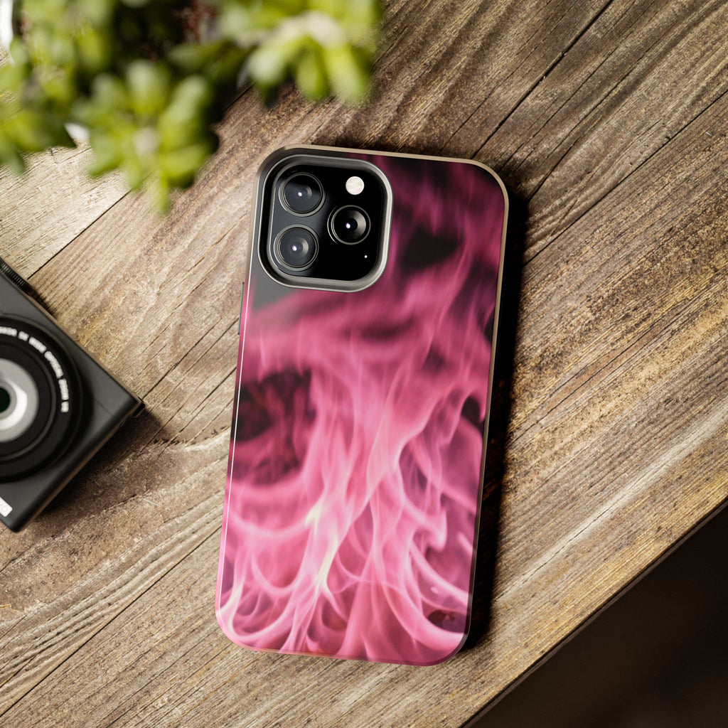 Pink Flame Tough Phone Case