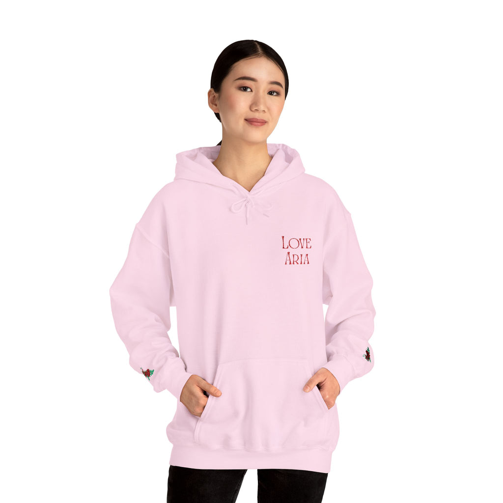 Embroidered Love Aria Rose Hoodie