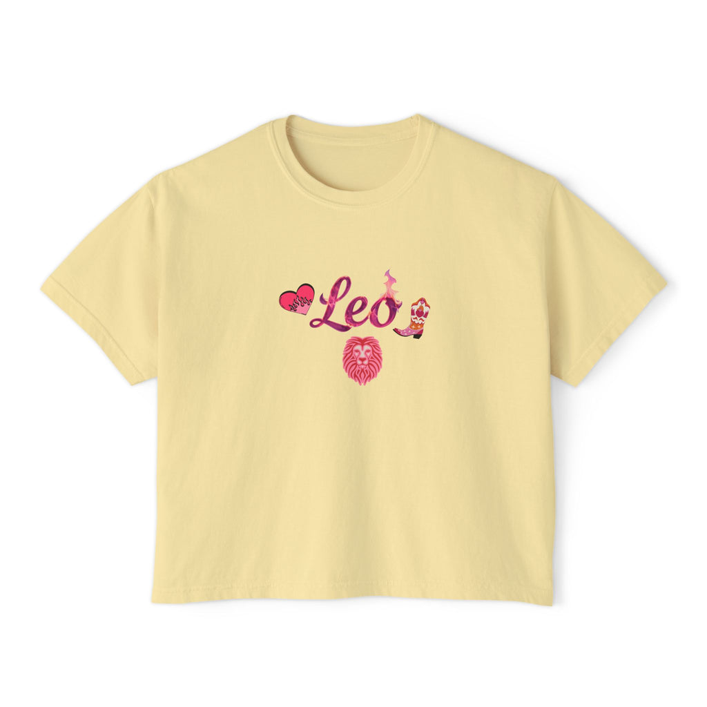 Leo Zodiac Boxy Tee