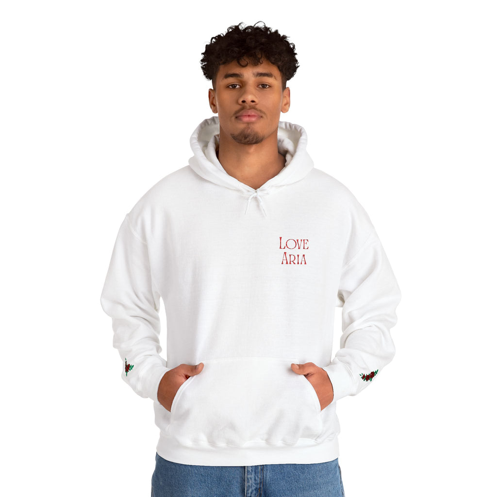 Embroidered Love Aria Rose Hoodie