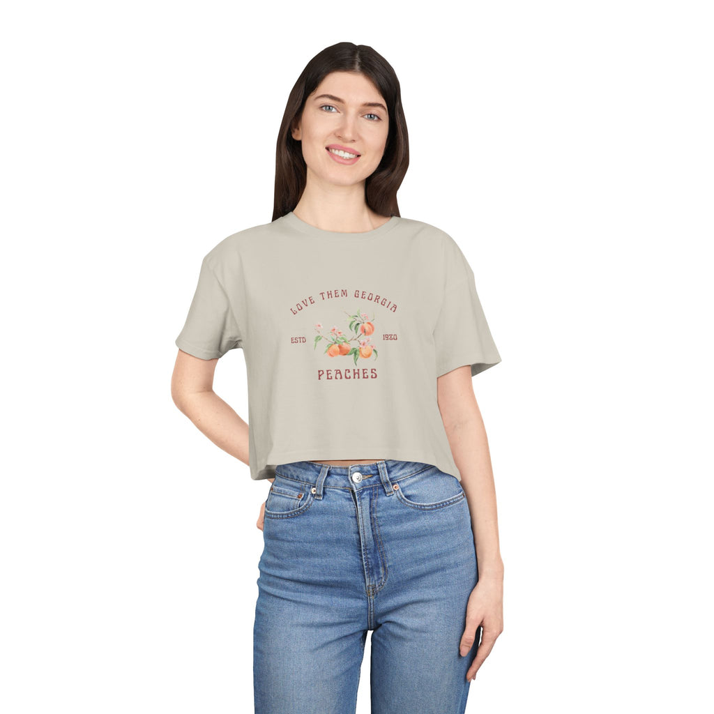 Georgia Peaches Cropped Tee