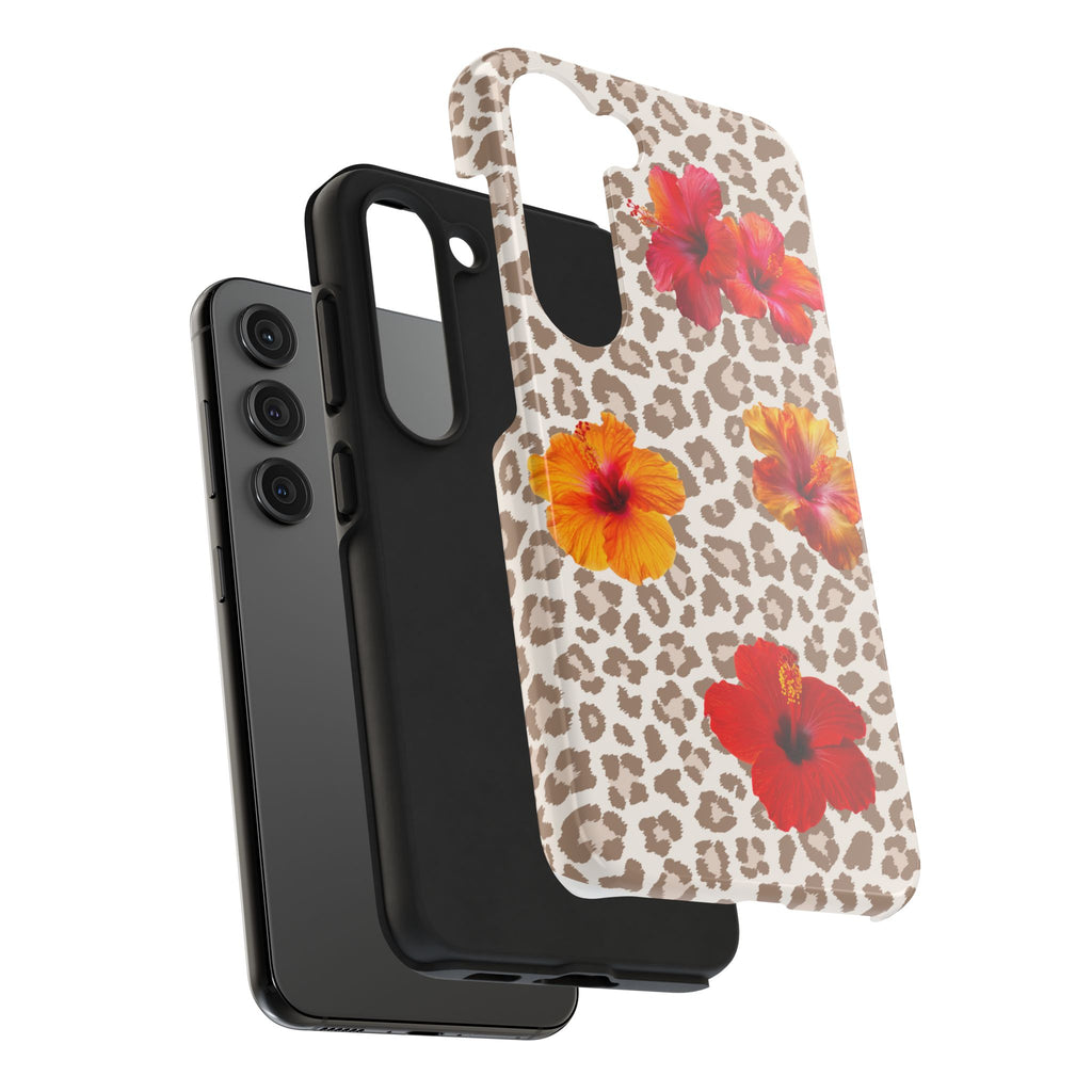 Leopard Hibiscus Phone Case
