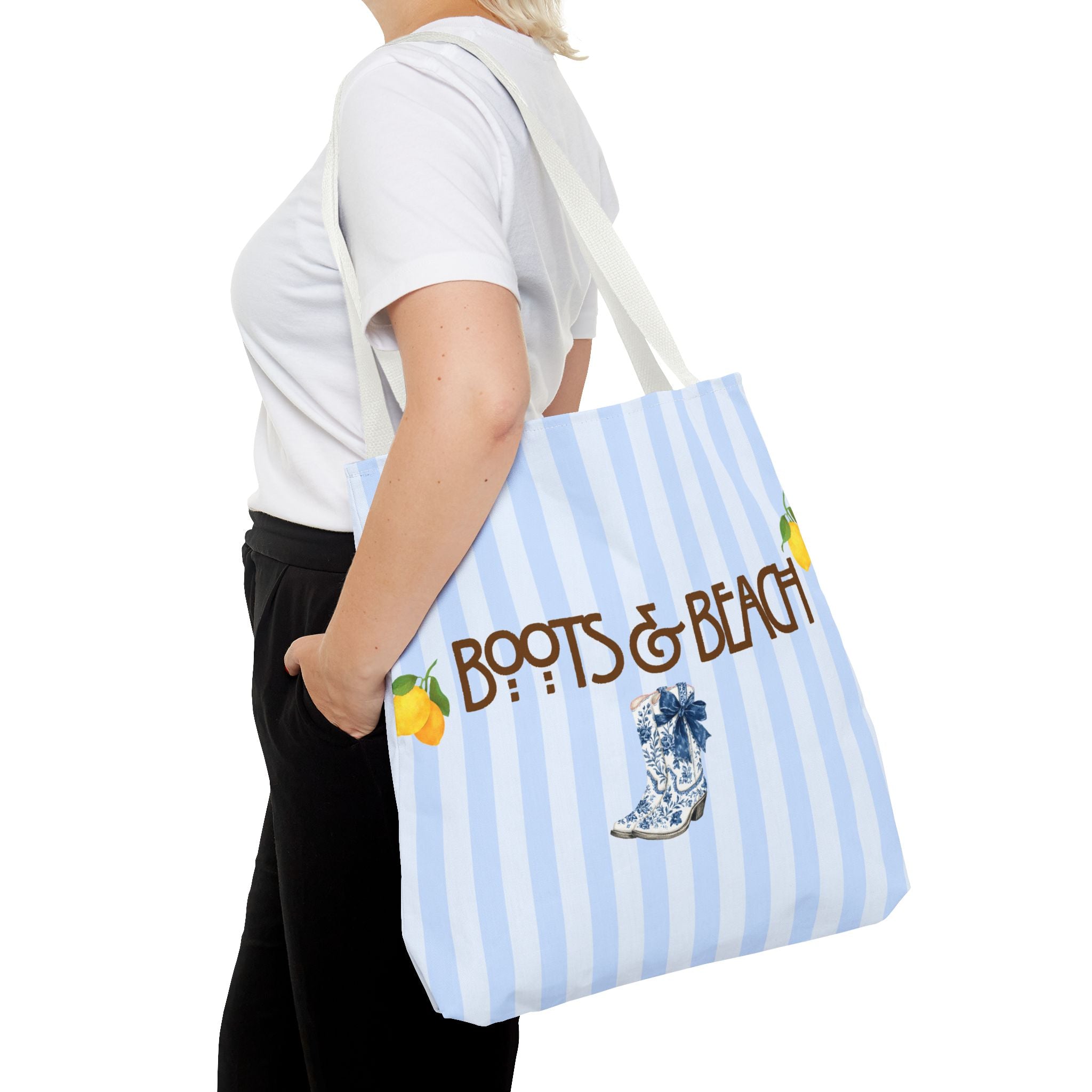 Boots & Beach Tote Bag