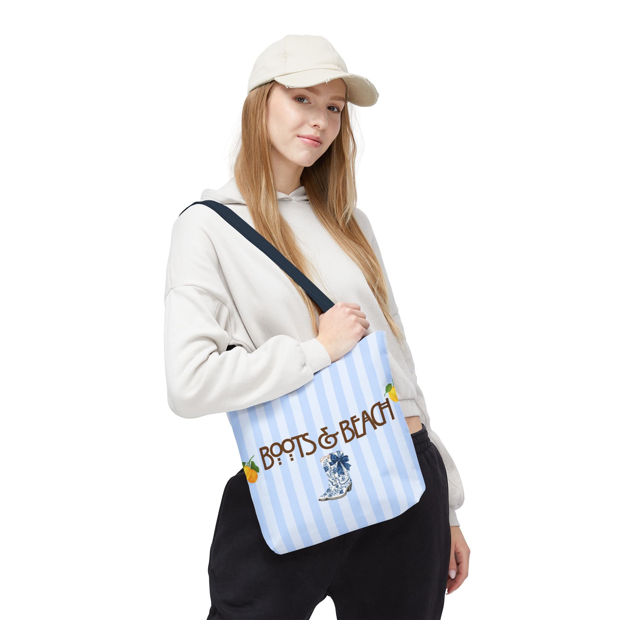 Boots & Beach Tote Bag
