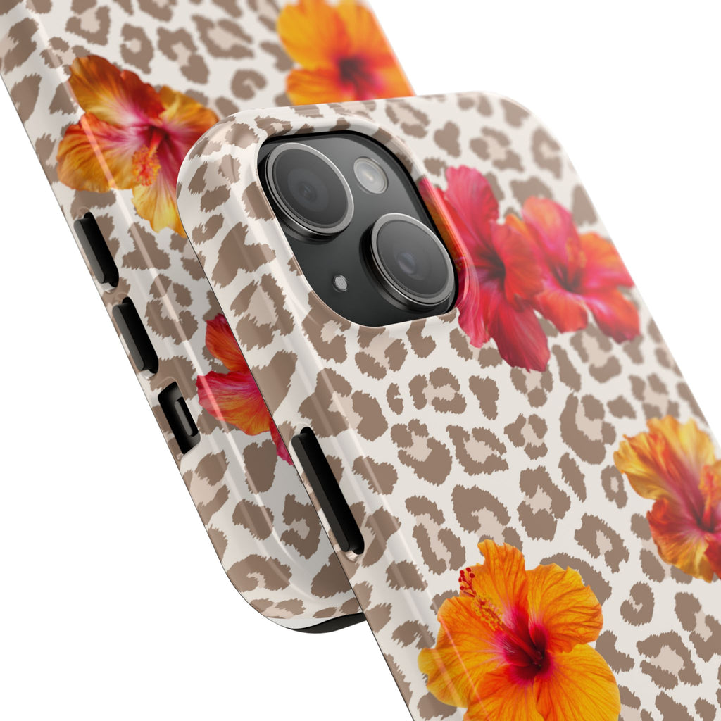 Leopard Hibiscus Phone Case