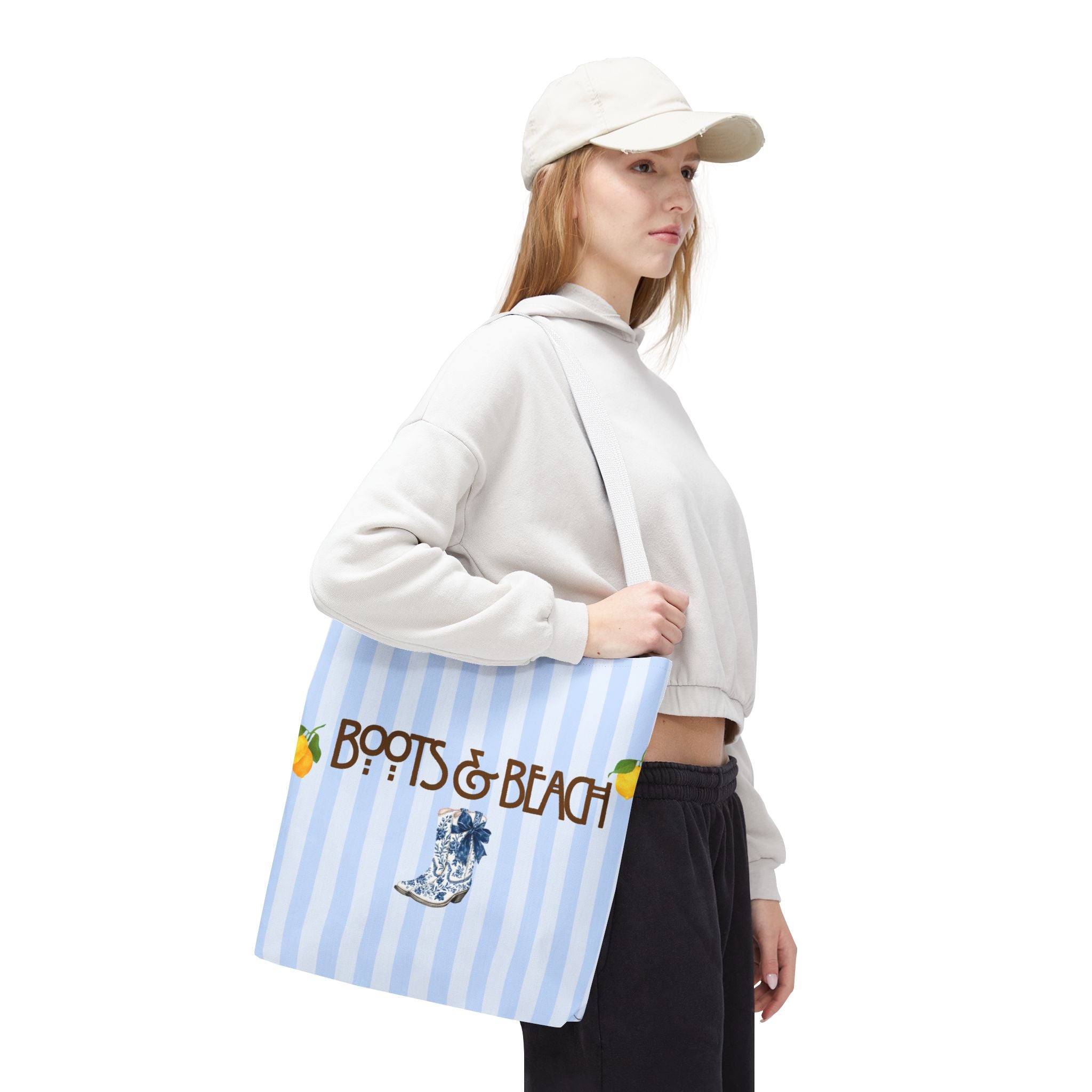 Boots & Beach Tote Bag