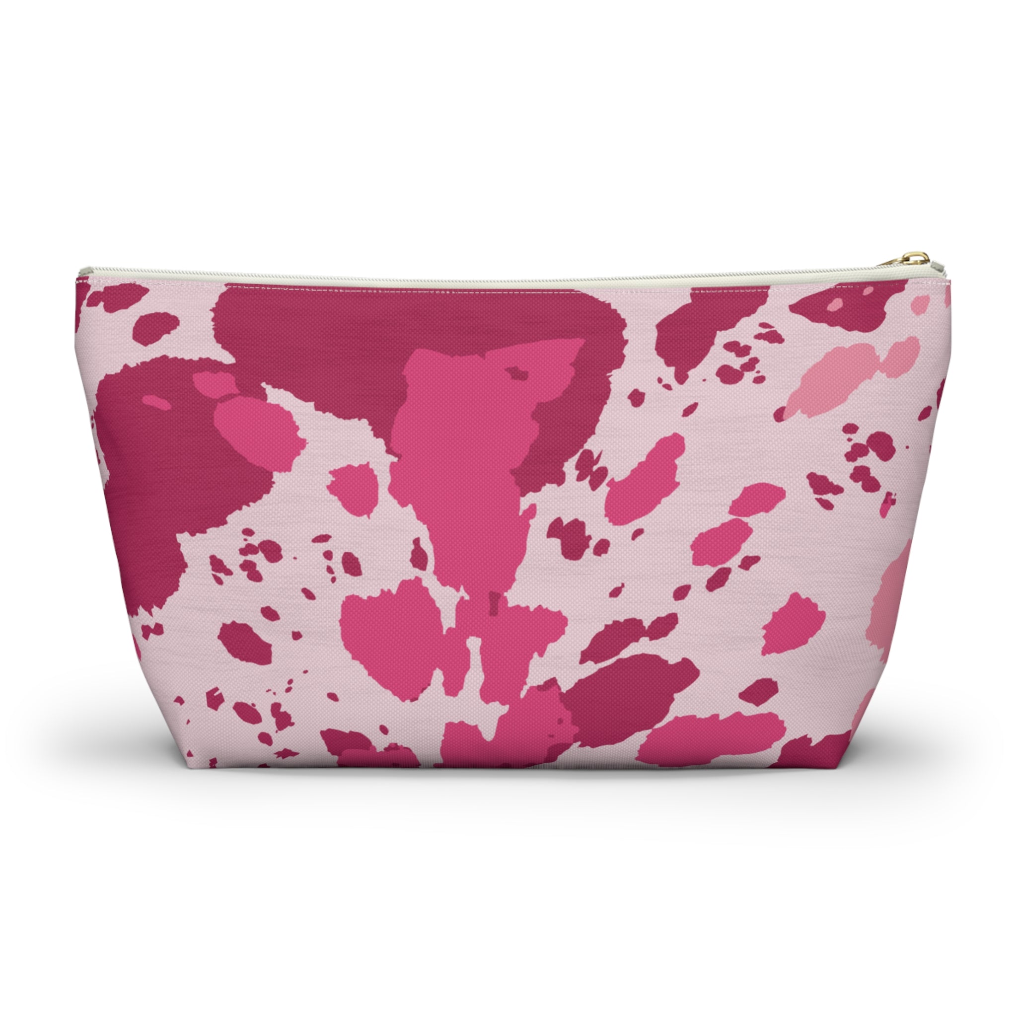 Pink Cowhide Accessory Pouch