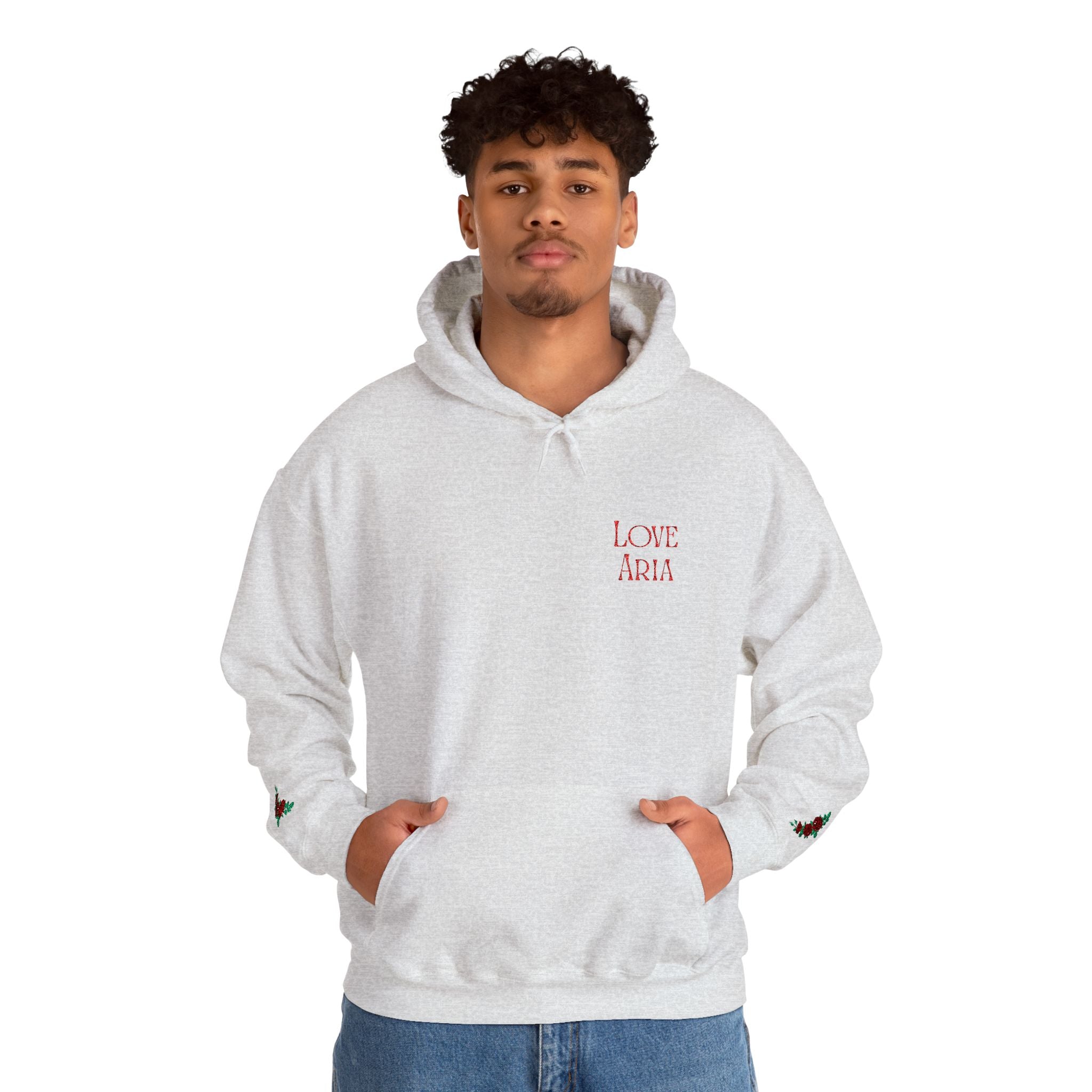 Embroidered Love Aria Rose Hoodie