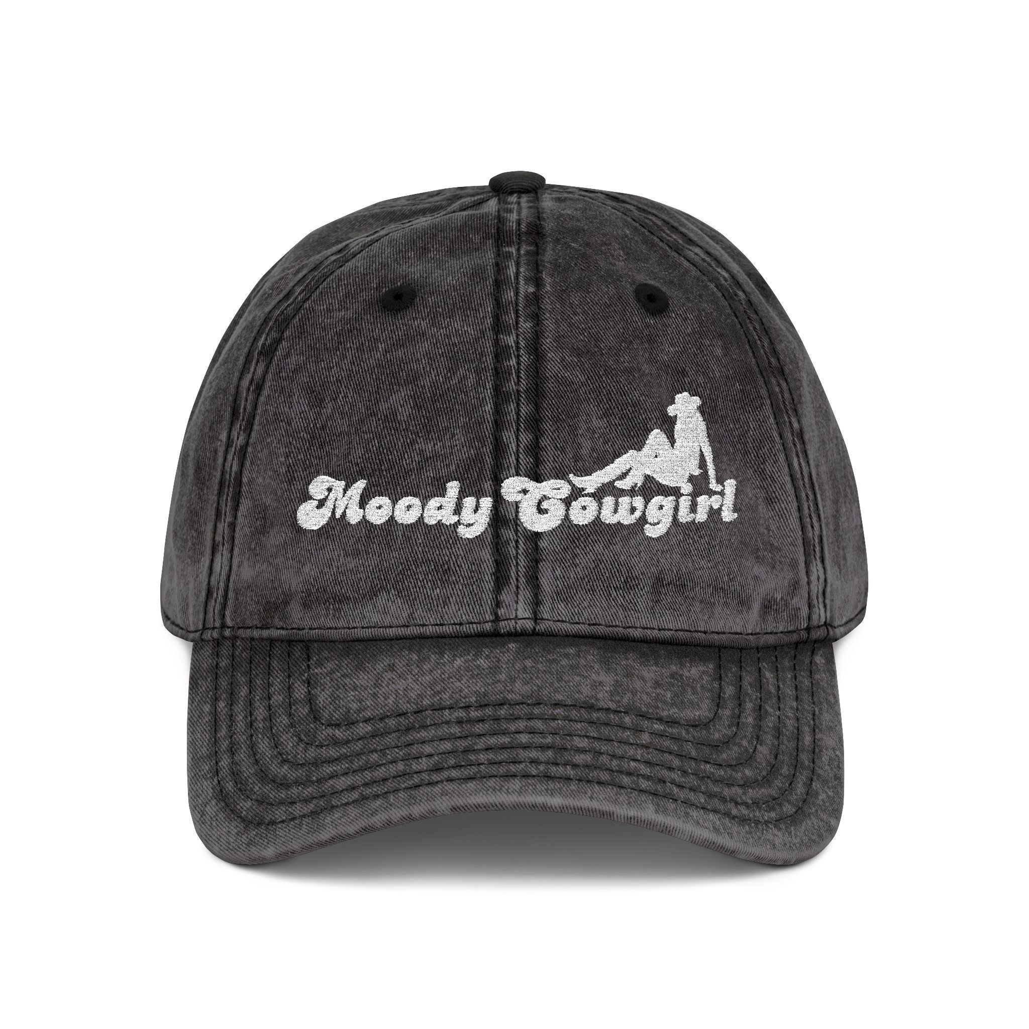 Embroidered Moody Cowgirl Vintage Cap