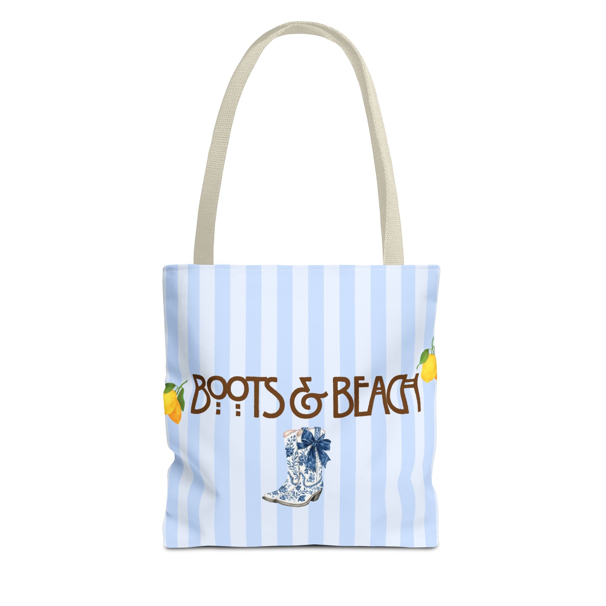 Boots & Beach Tote Bag