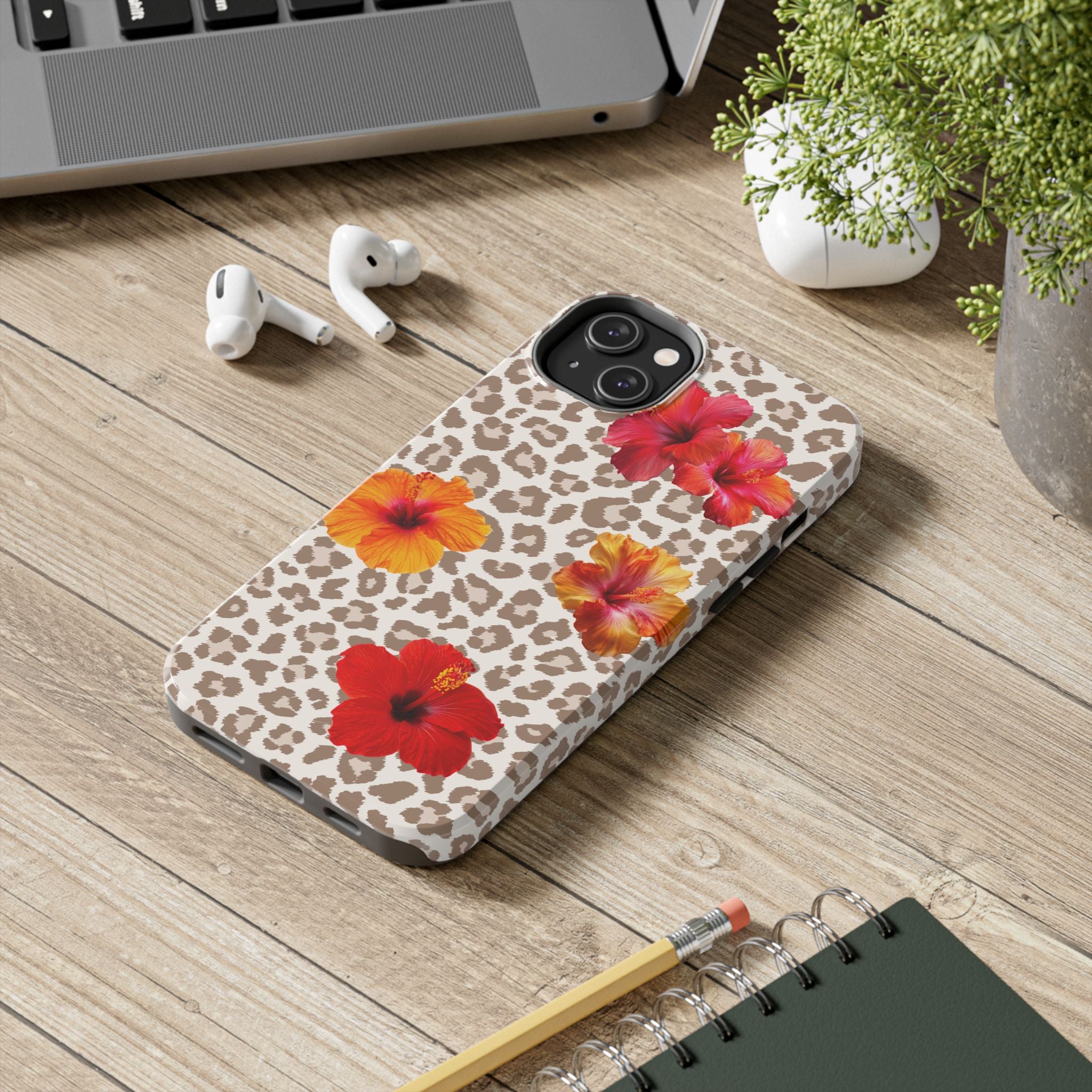 Leopard Hibiscus Phone Case
