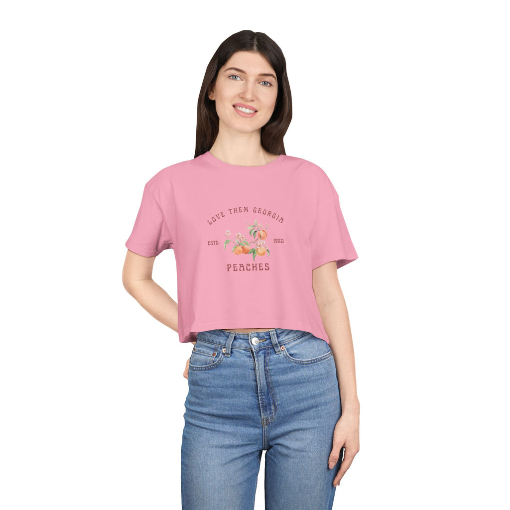Georgia Peaches Cropped Tee