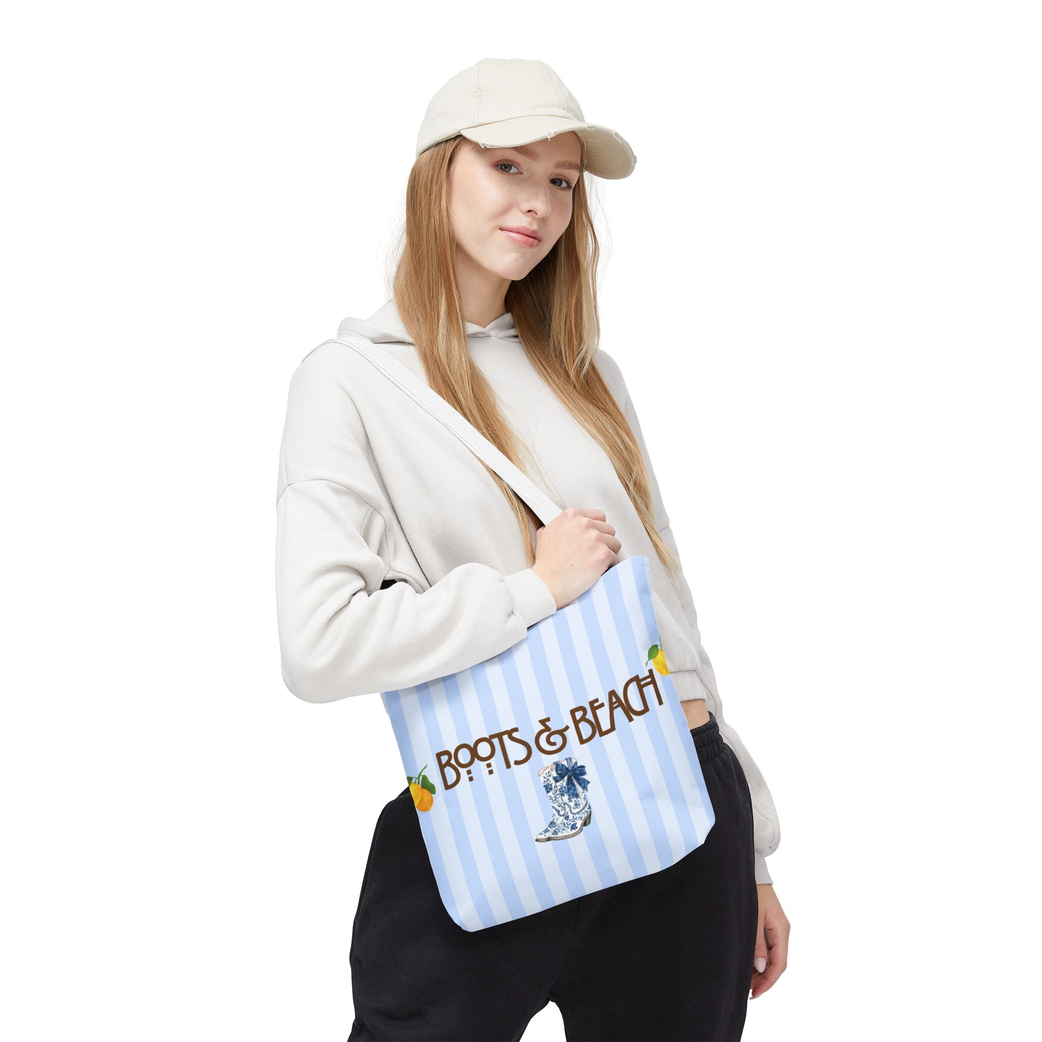 Boots & Beach Tote Bag