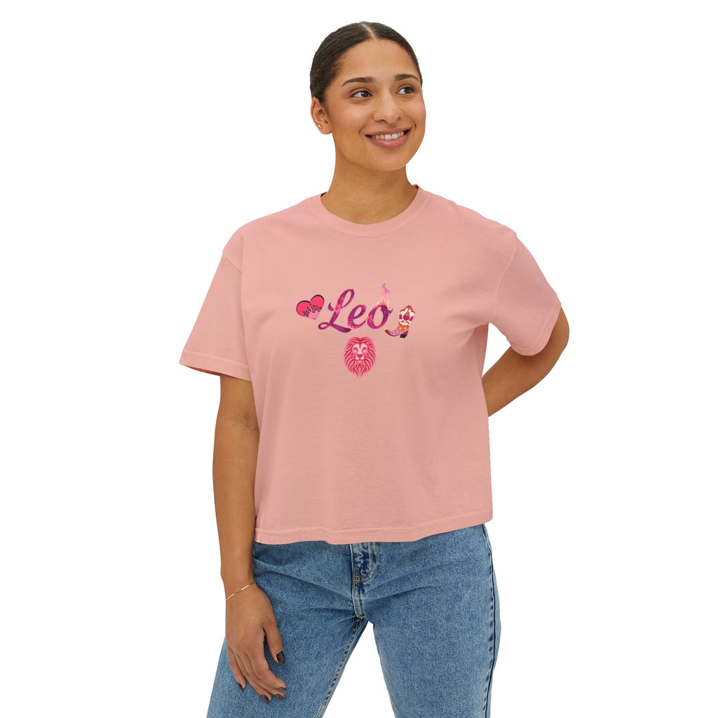 Leo Zodiac Boxy Tee