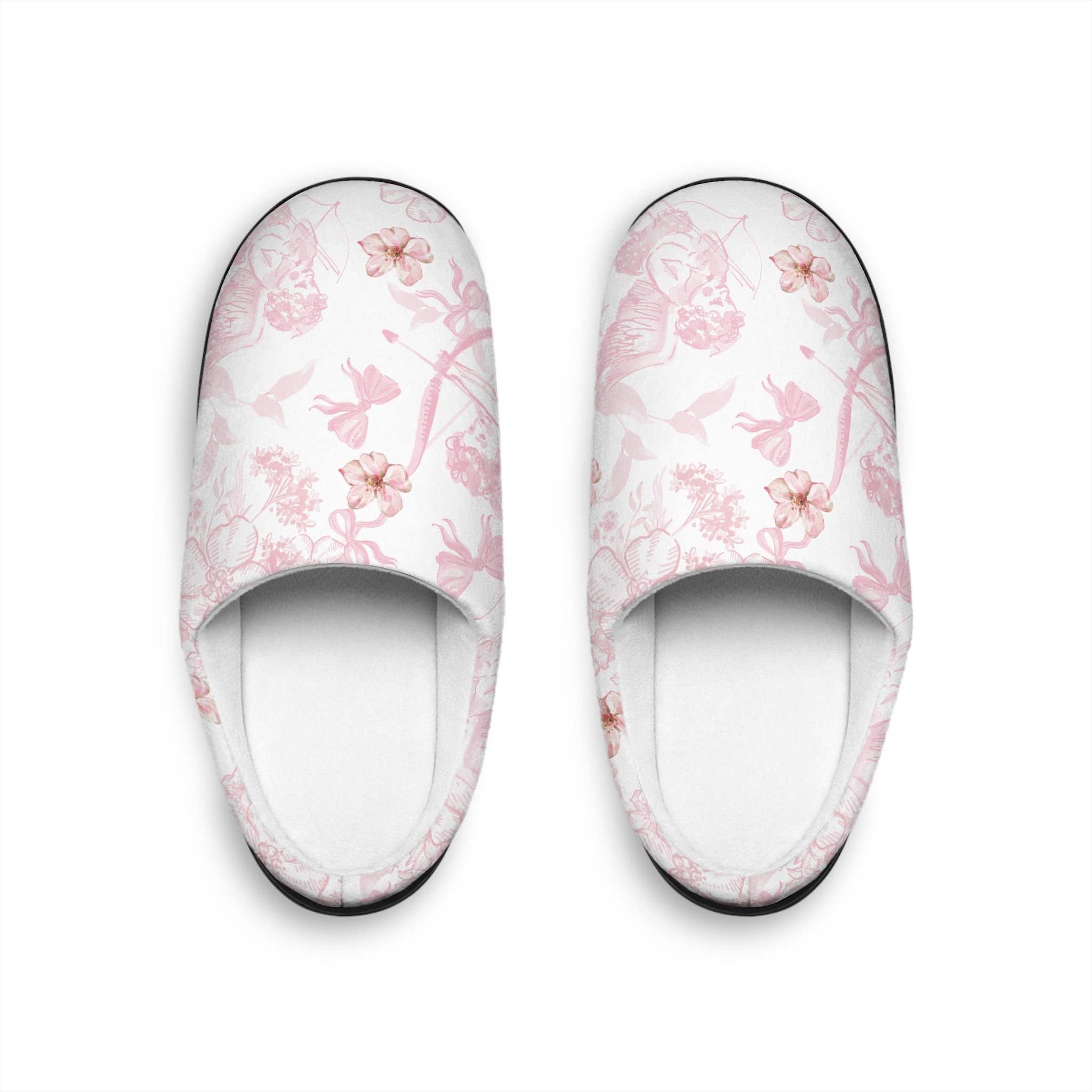 Angel Floral Pink Slippers