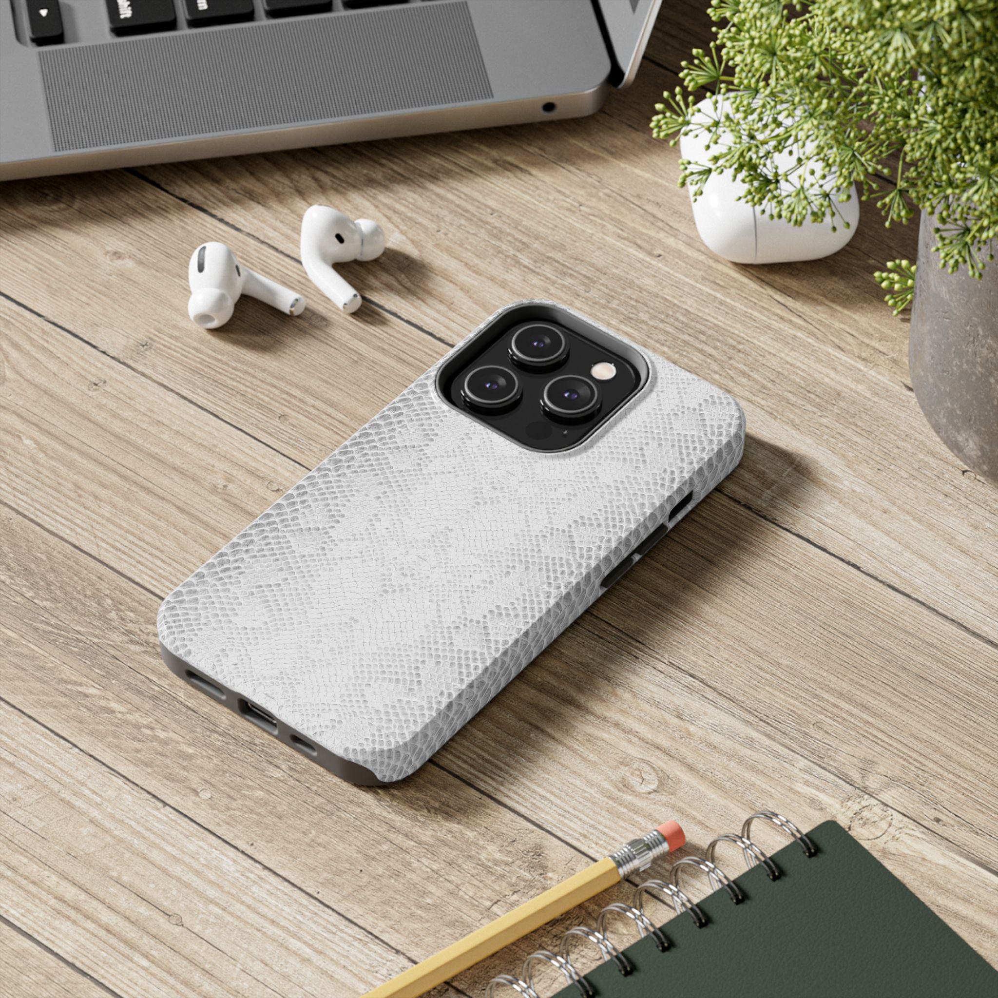 Silver Python Tough Phone Case