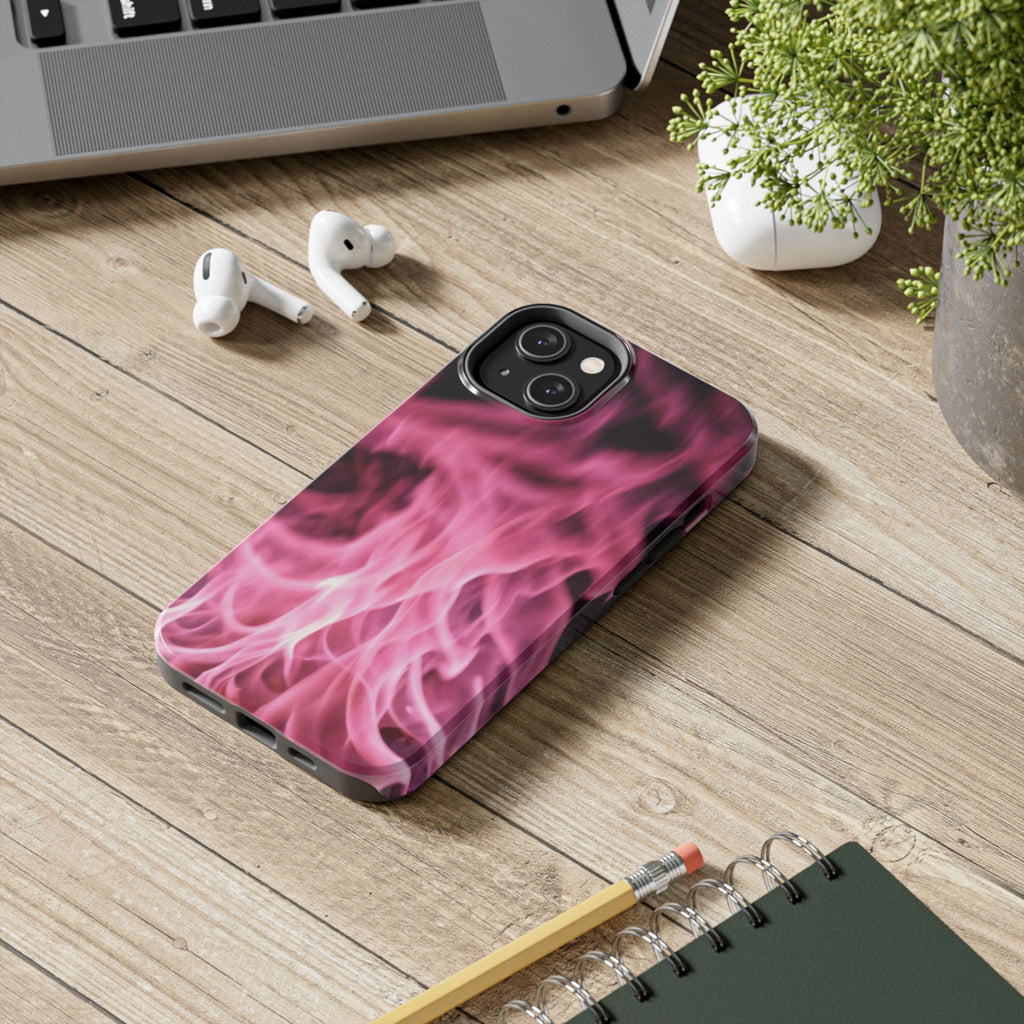 Pink Flame Tough Phone Case