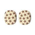 AirPods Max Case — Cream Retro Star Pattern Ear Cup Covers