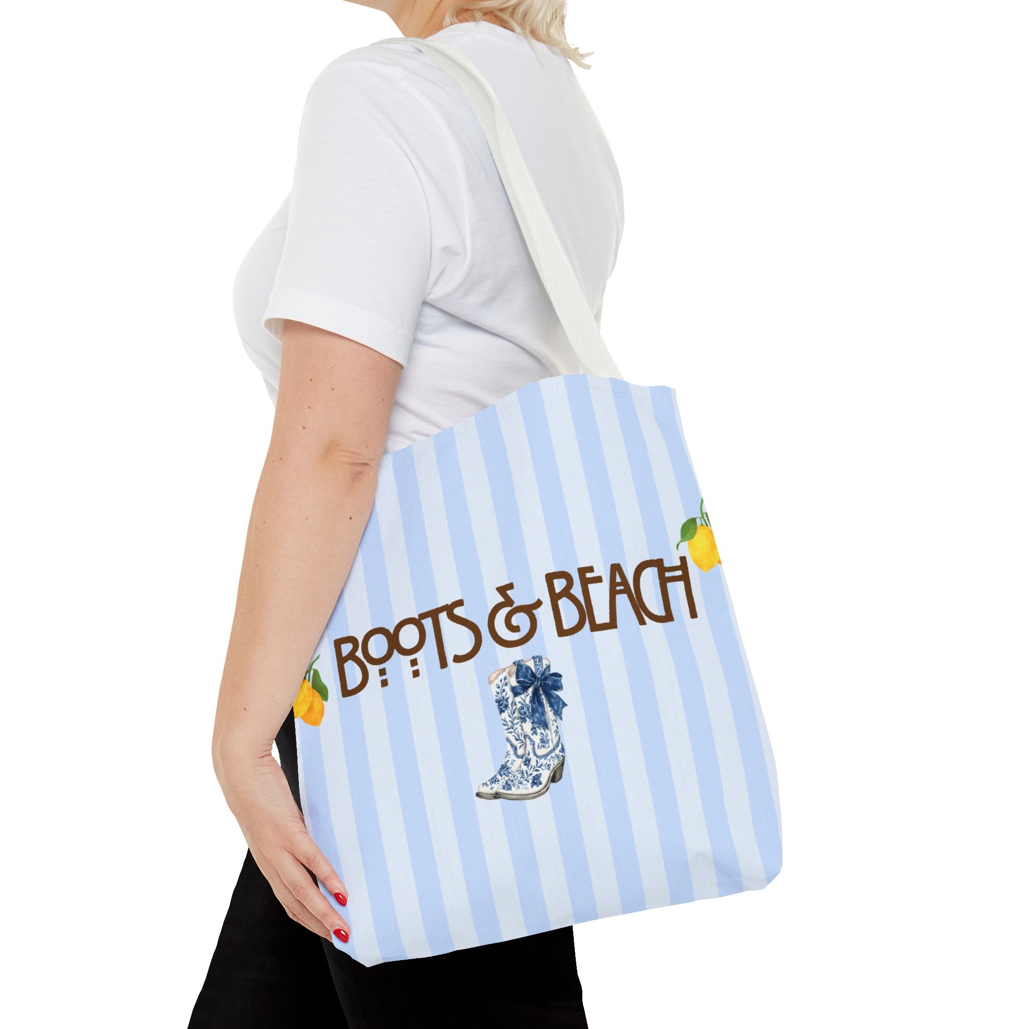 Boots & Beach Tote Bag