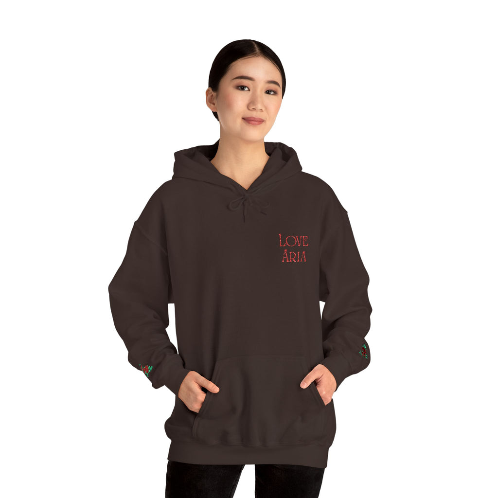 Embroidered Love Aria Rose Hoodie
